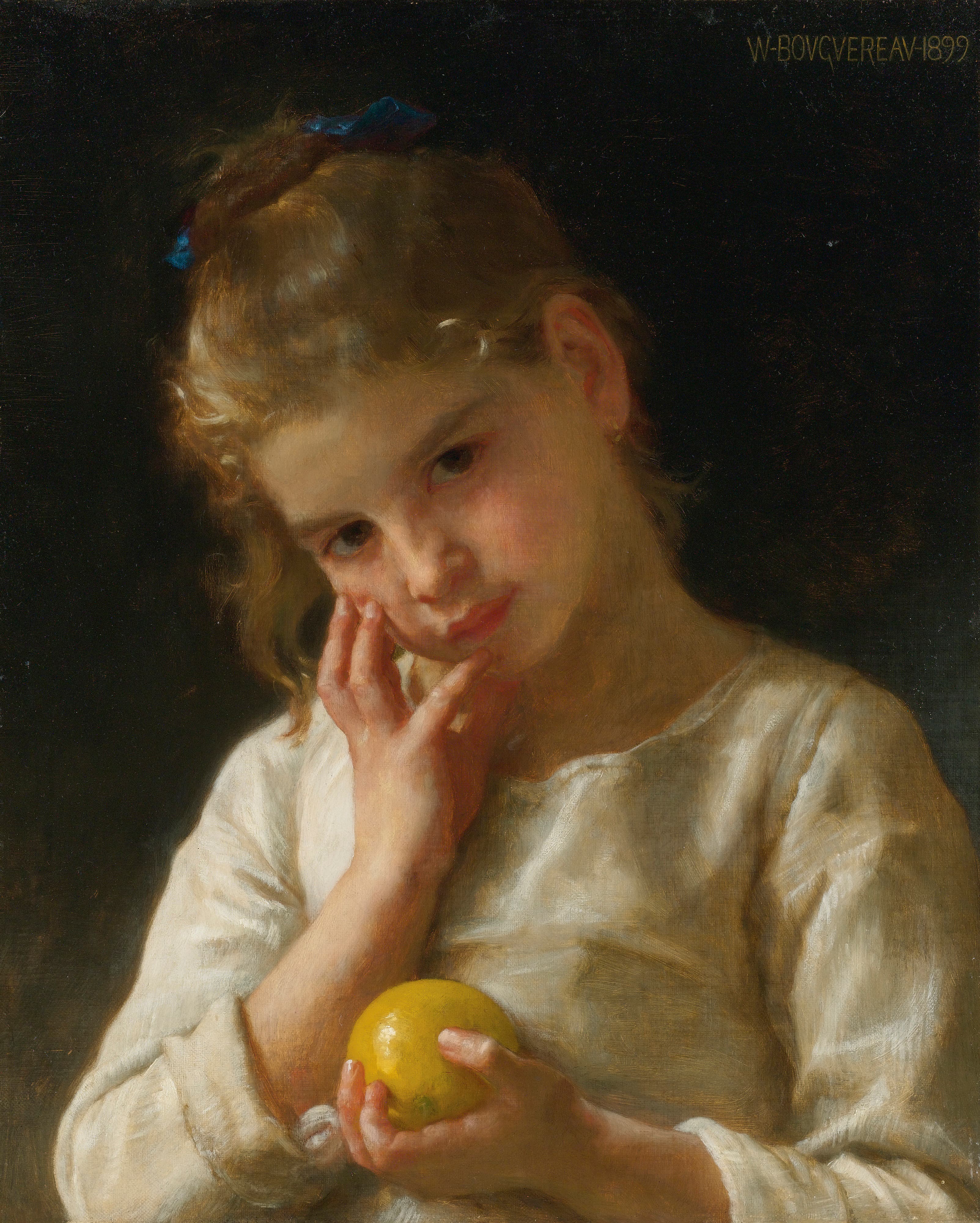 《柠檬》（The Lemon）｜威廉-阿道夫·布格罗 William-Adolphe Bouguereau