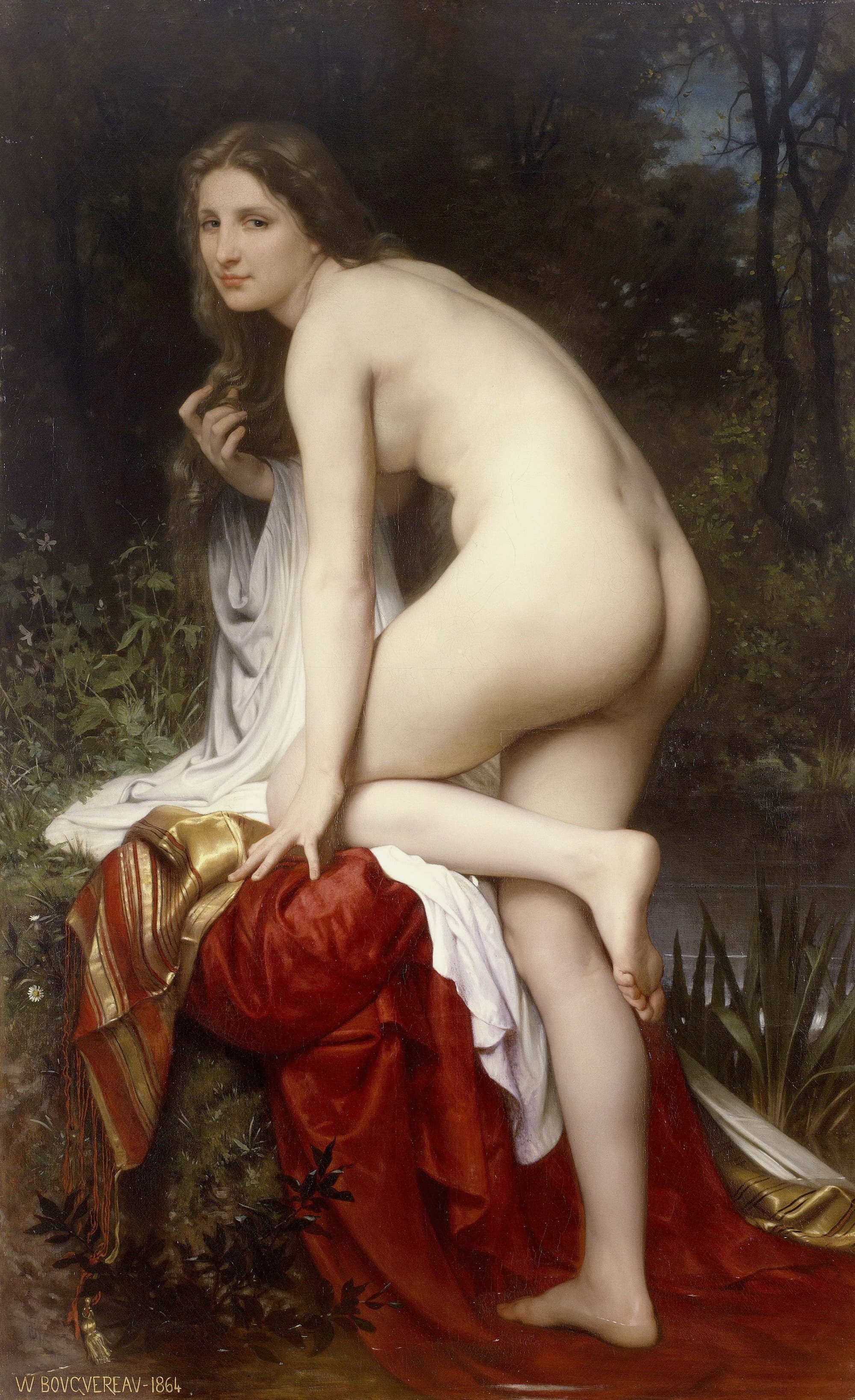 《浴女》（The Bather）｜威廉-阿道夫·布格罗 William-Adolphe Bouguereau
