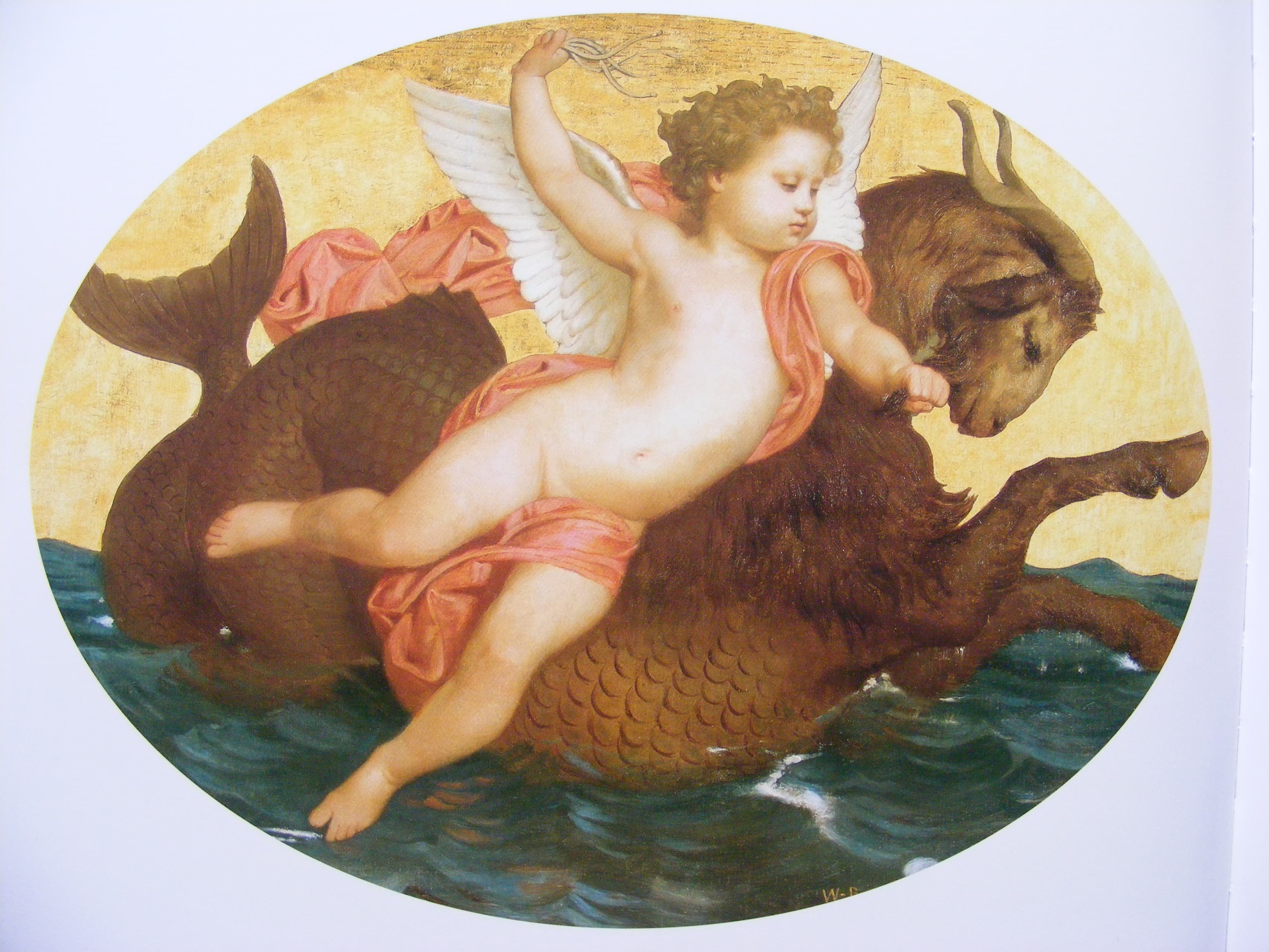 《海怪上的孩童》（Child on a Sea Monster）｜威廉-阿道夫·布格罗 William-Adolphe Bouguereau｜1857