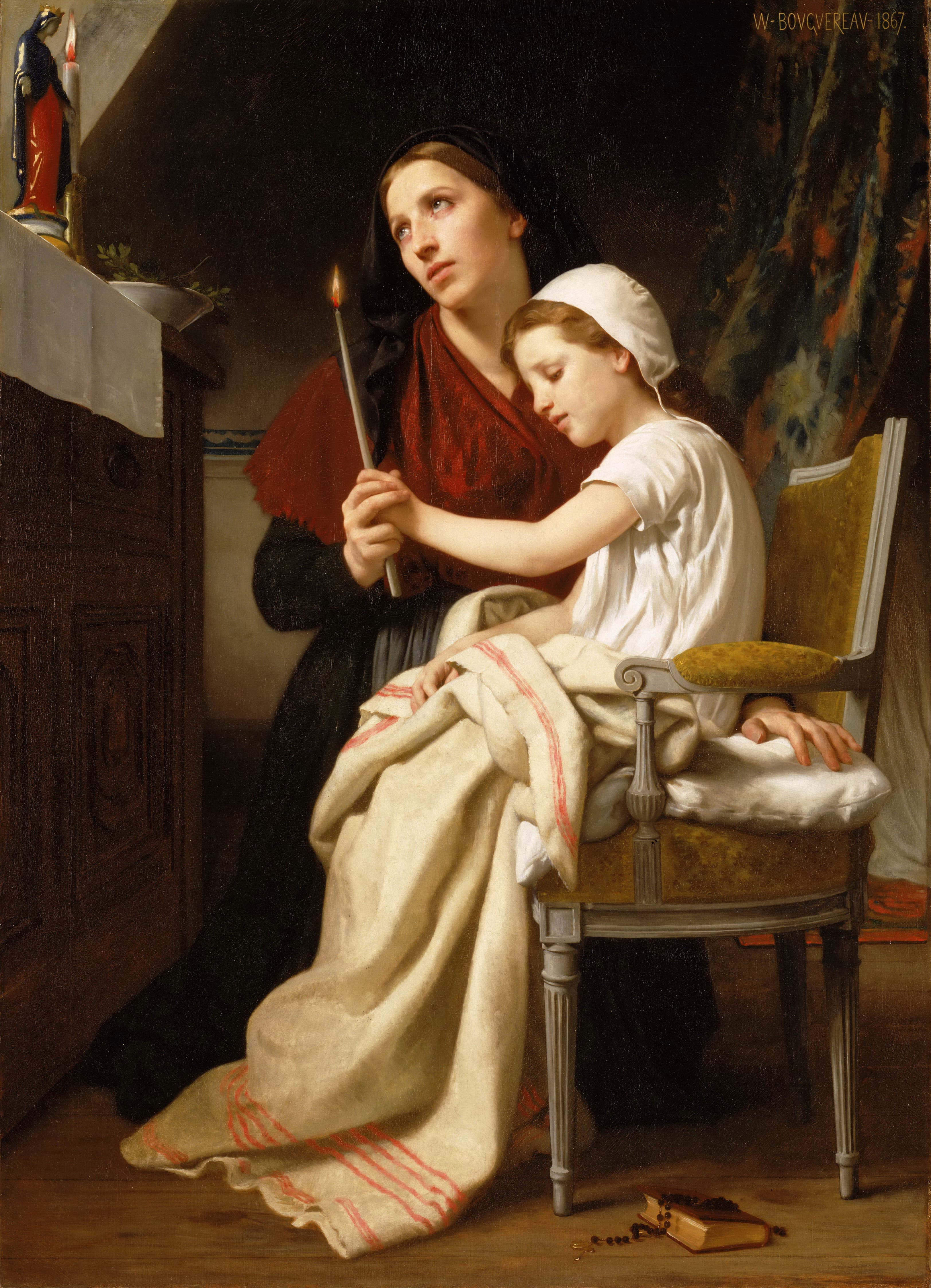 《感恩献礼》（The Thanks Offering）｜威廉-阿道夫·布格罗 William-Adolphe Bouguereau｜1867