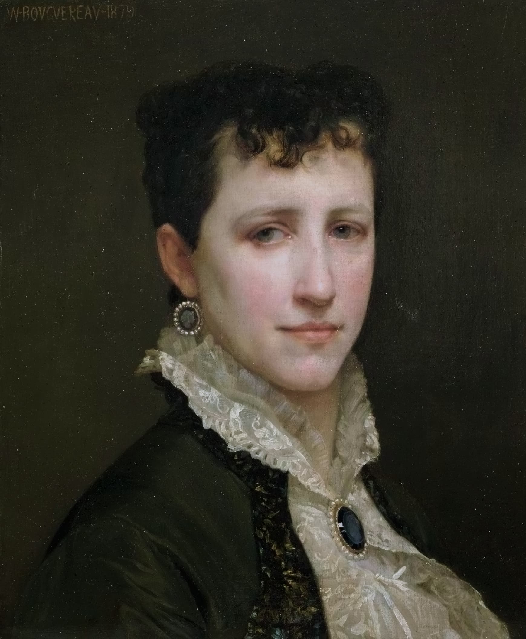 《伊丽莎白·加德纳小姐肖像》（Portrait of Miss Elizabeth Gardner）｜威廉-阿道夫·布格罗 William-Adolphe Bouguereau｜1879
