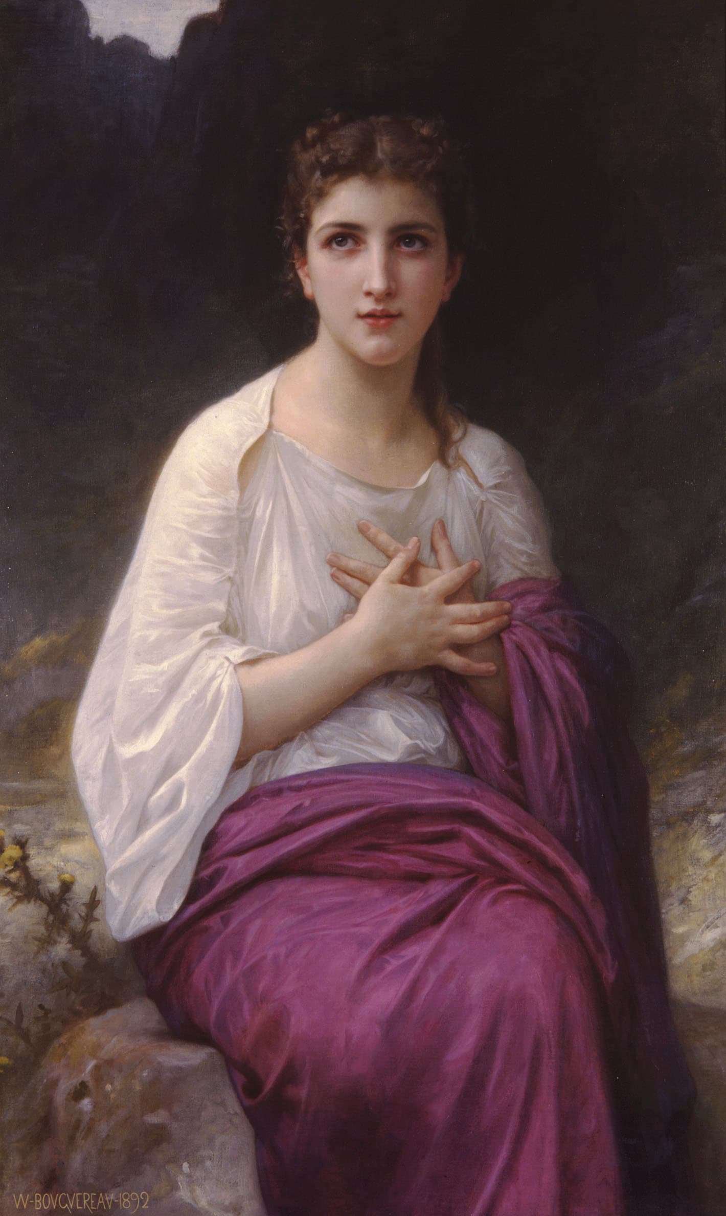 《普赛克》（Psyche）｜威廉-阿道夫·布格罗 William-Adolphe Bouguereau｜1892