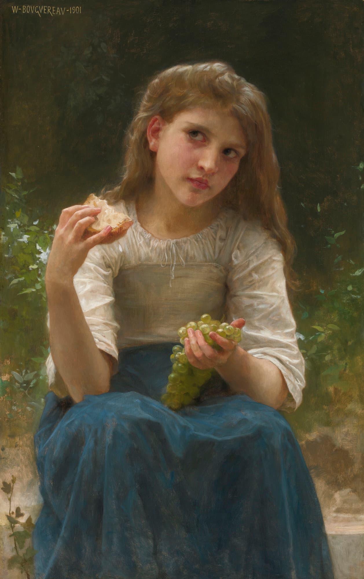 《午后点心》（Afternoon Tea）｜威廉-阿道夫·布格罗 William-Adolphe Bouguereau｜1901