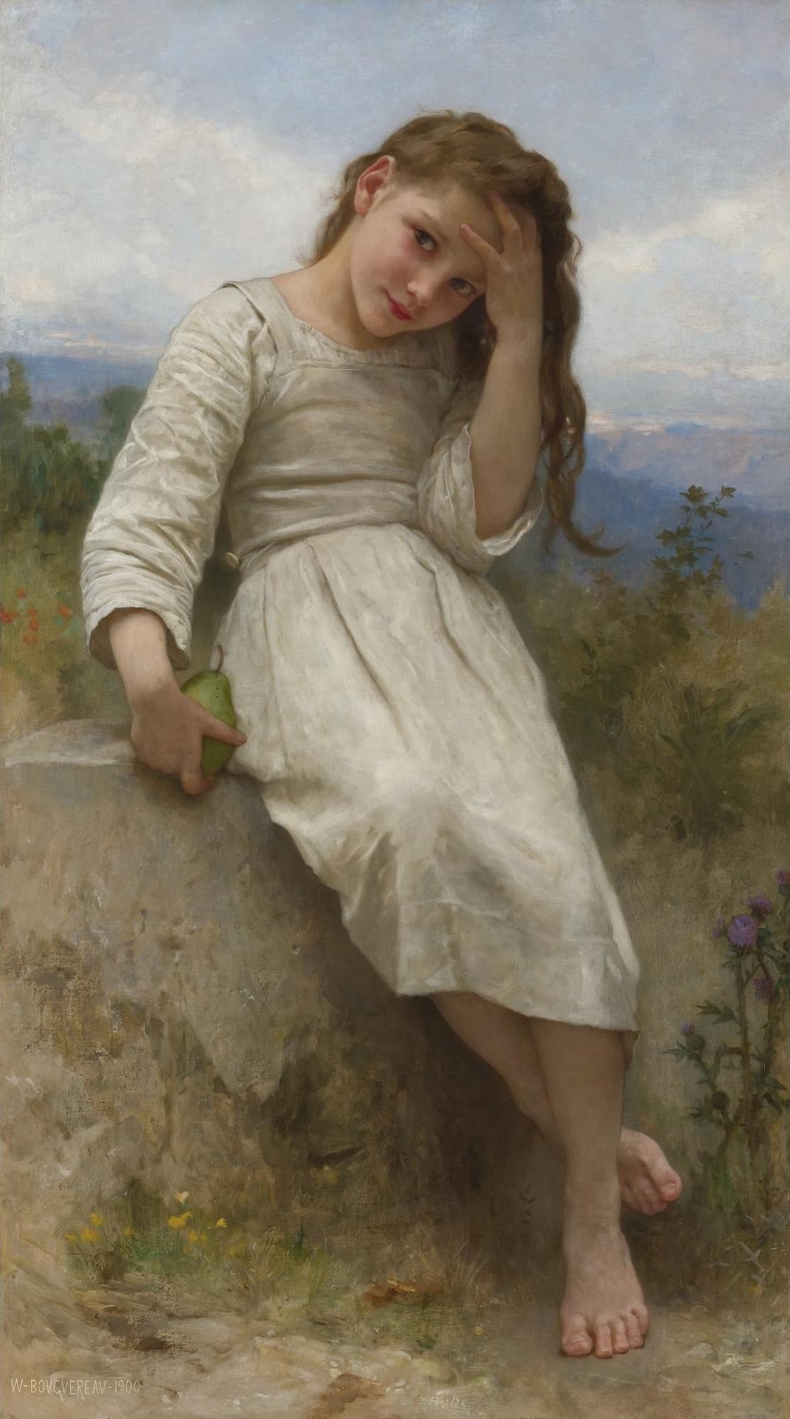 《偷食的小女孩》（The Little Marauder）｜威廉-阿道夫·布格罗 William-Adolphe Bouguereau