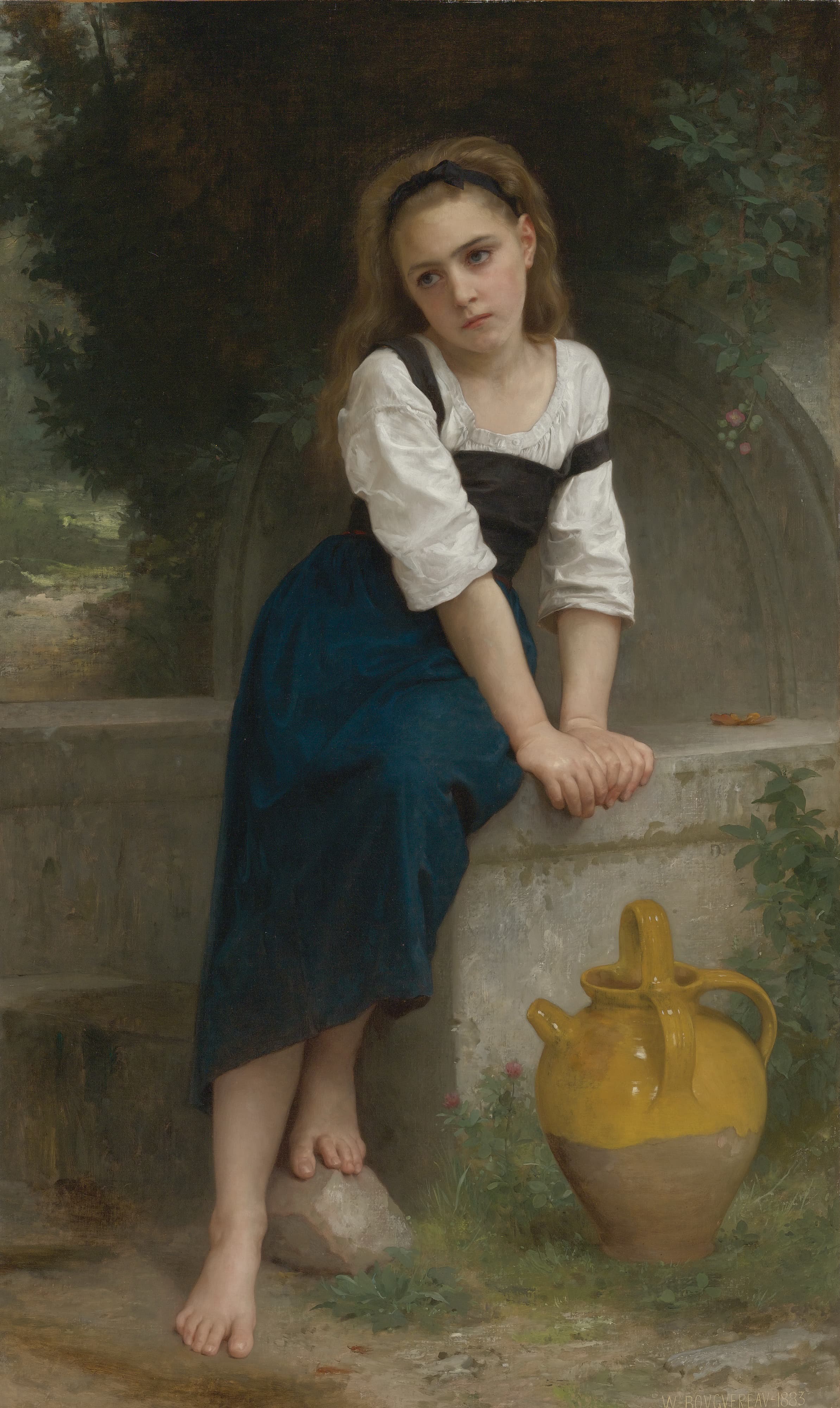 《井边的孤儿》（Orphan by the Well）｜威廉-阿道夫·布格罗 William-Adolphe Bouguereau