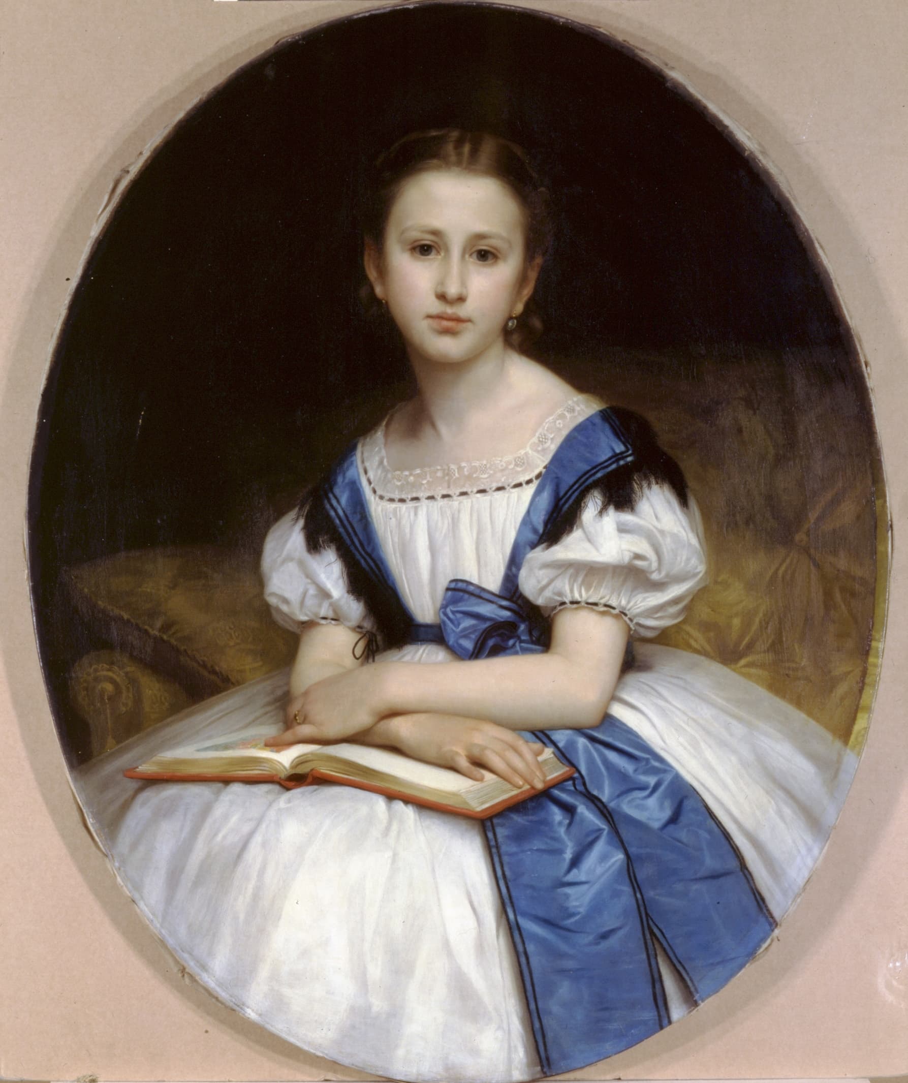 《布里萨克小姐肖像》（Portrait de Mlle Brissac (Portrait of Miss Brissac)）｜威廉-阿道夫·布格罗 William-Adolphe Bouguereau