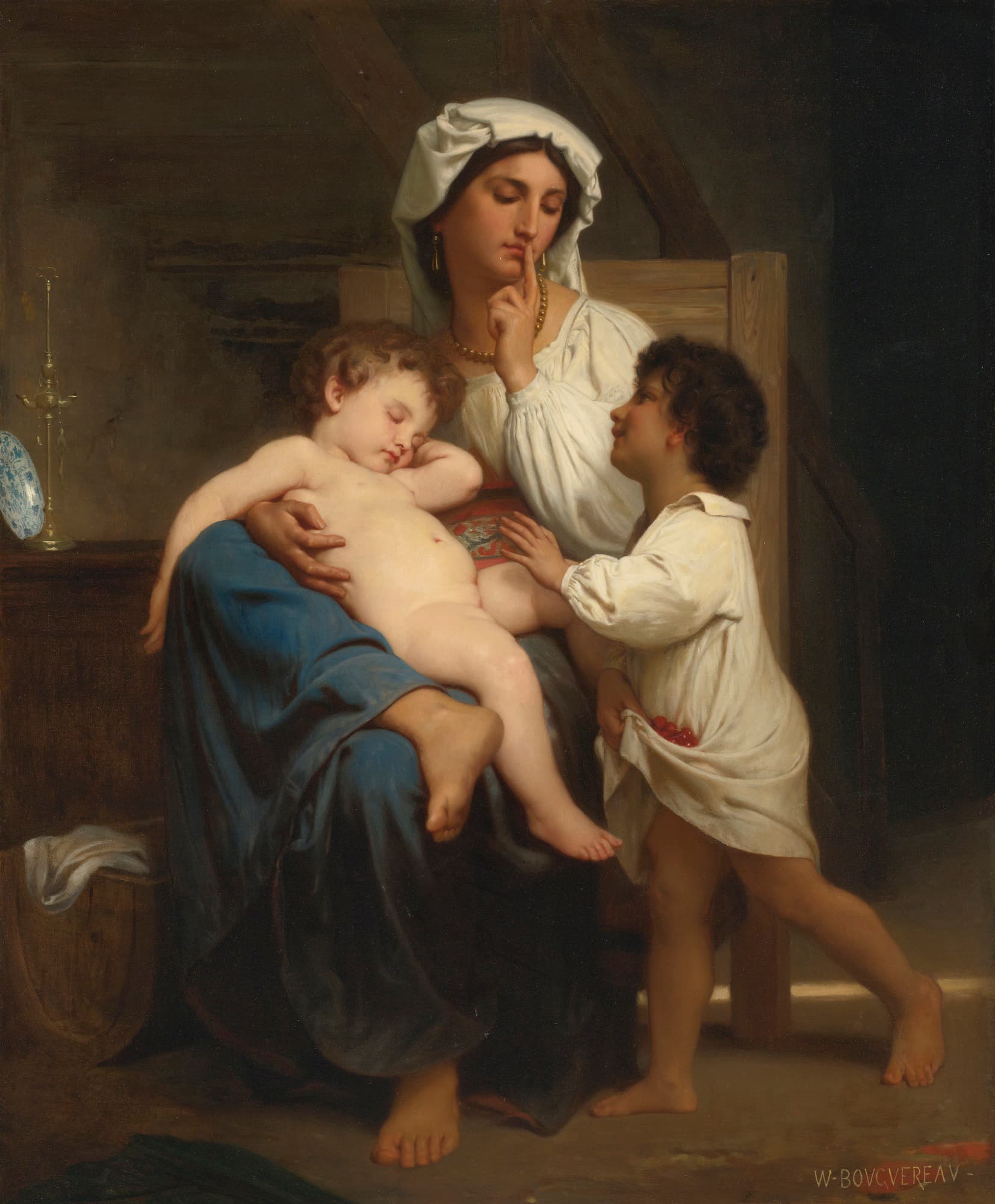 《沉睡（二）》（Slumber 2）｜威廉-阿道夫·布格罗 William-Adolphe Bouguereau