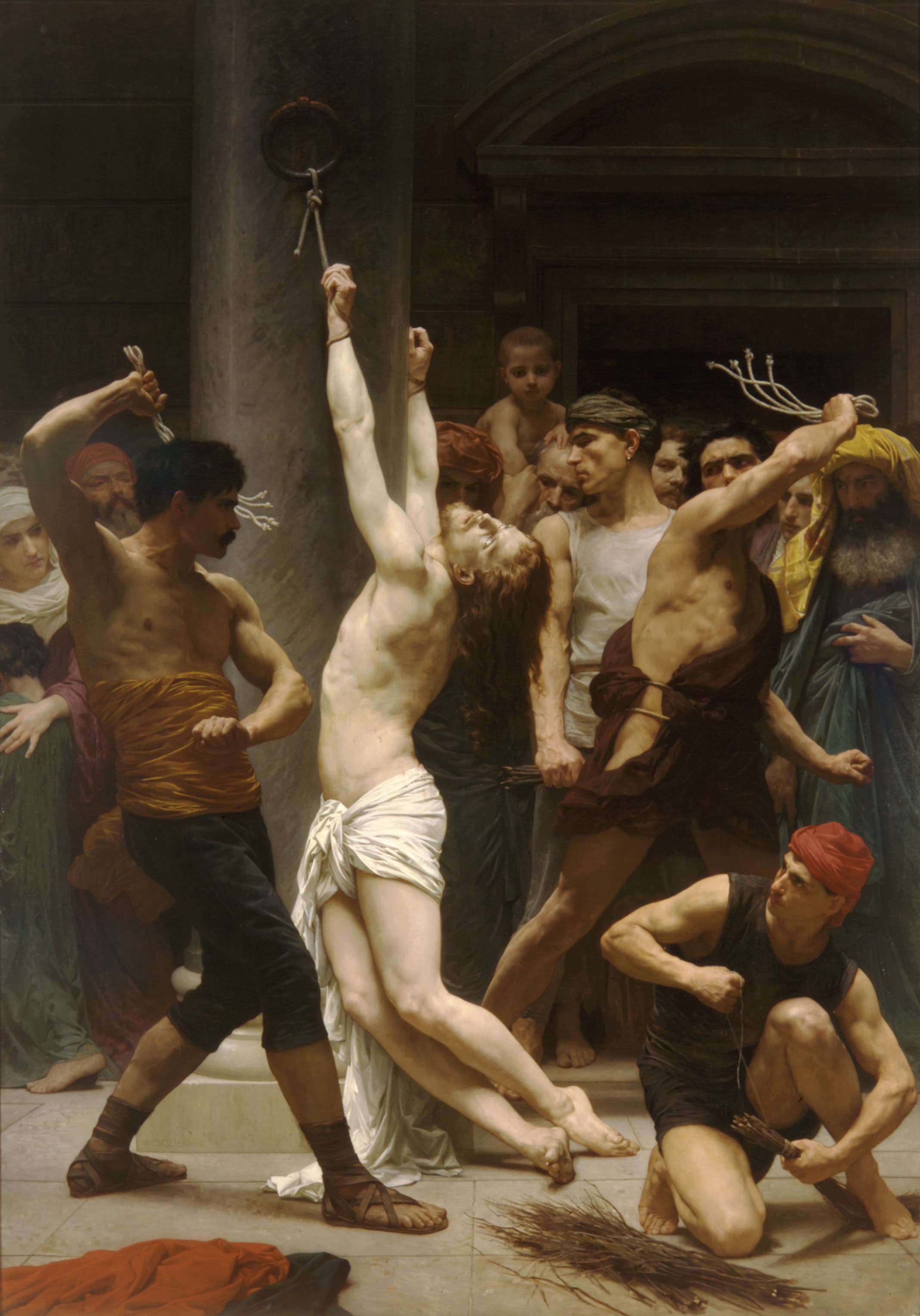 《耶稣受鞭刑》（The Flagellation of Christ）｜威廉-阿道夫·布格罗 William-Adolphe Bouguereau