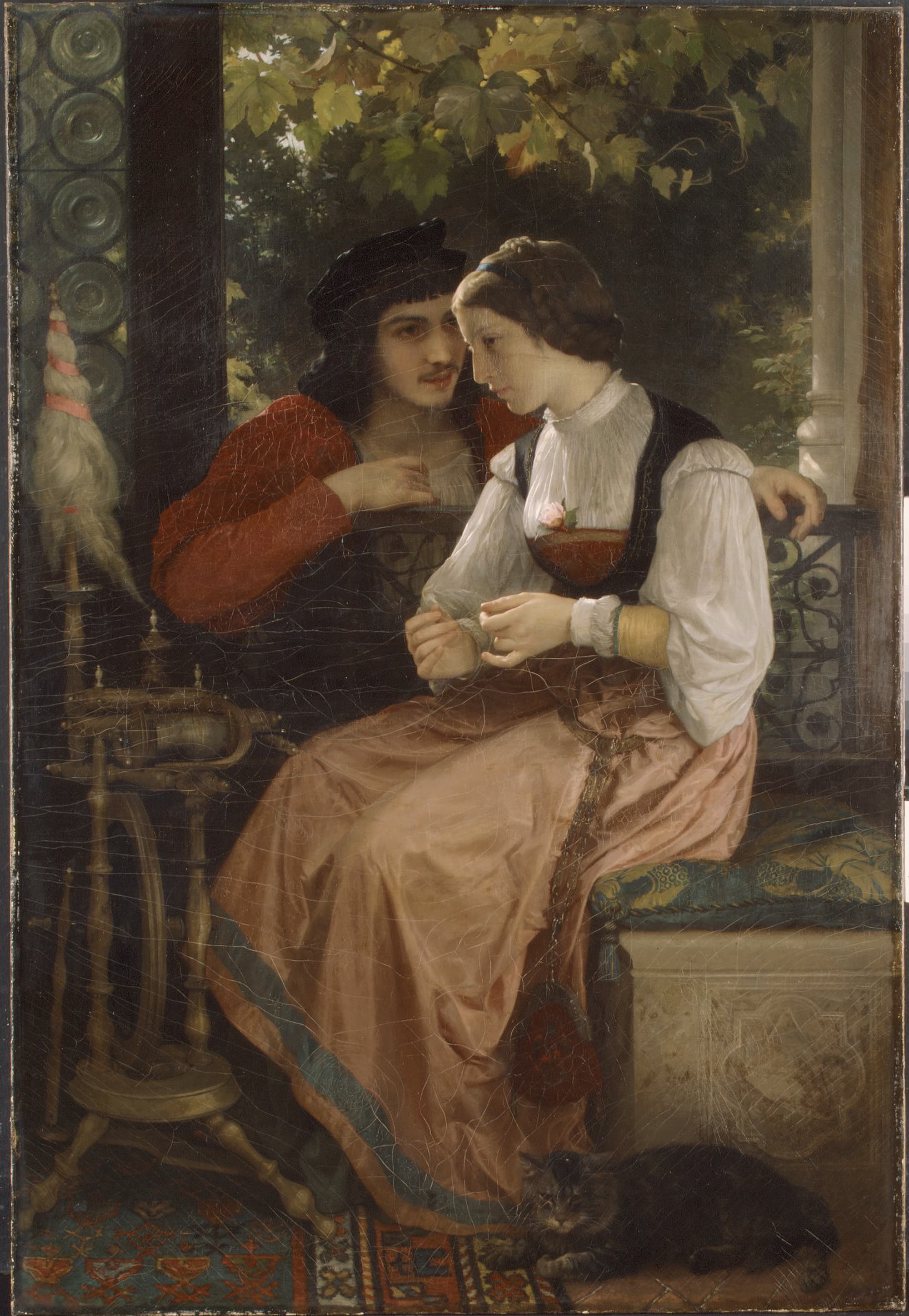 《求婚》（The Proposal）｜威廉-阿道夫·布格罗 William-Adolphe Bouguereau｜1872