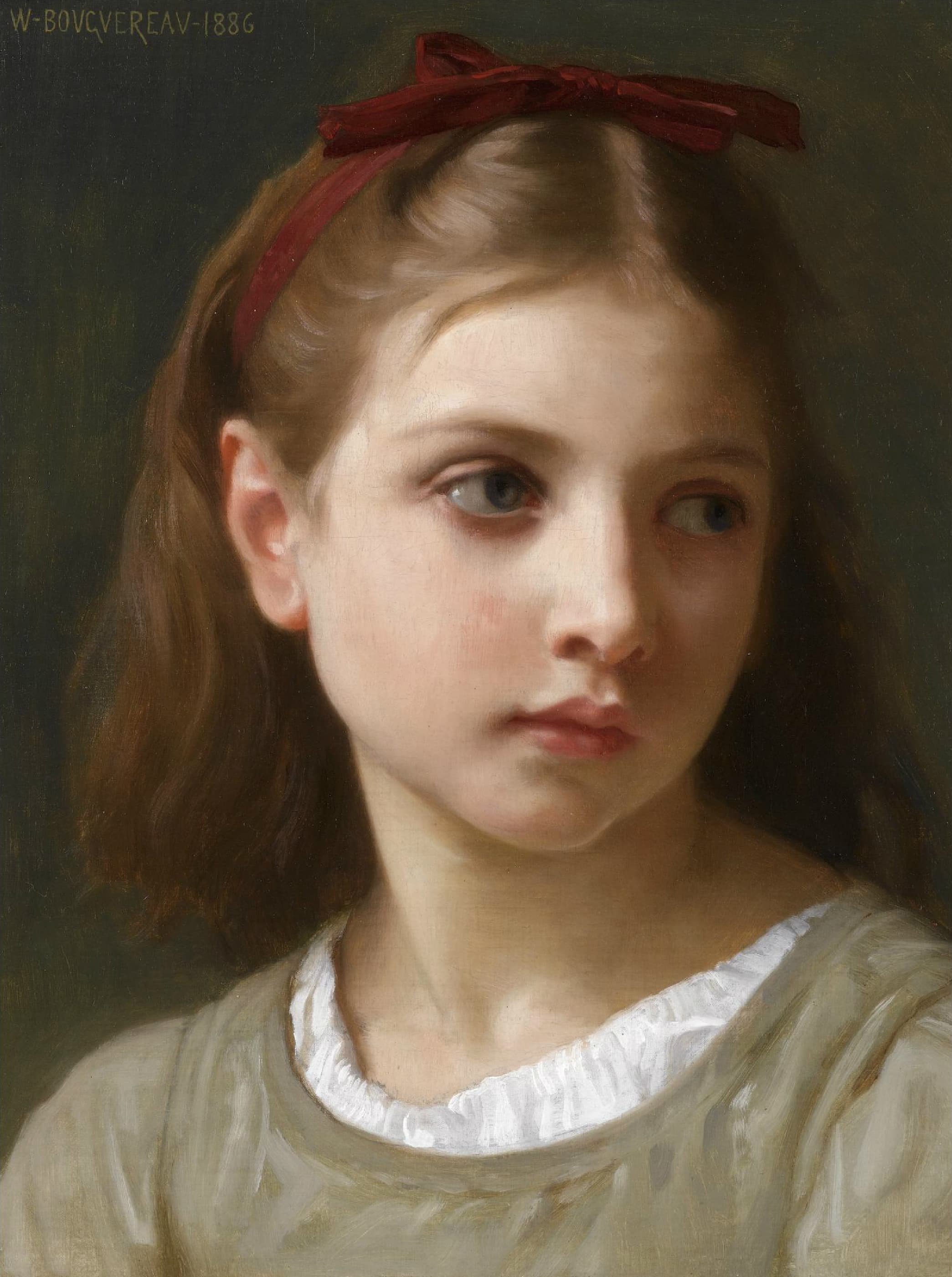 《小女孩》（A Little Girl）｜威廉-阿道夫·布格罗 William-Adolphe Bouguereau