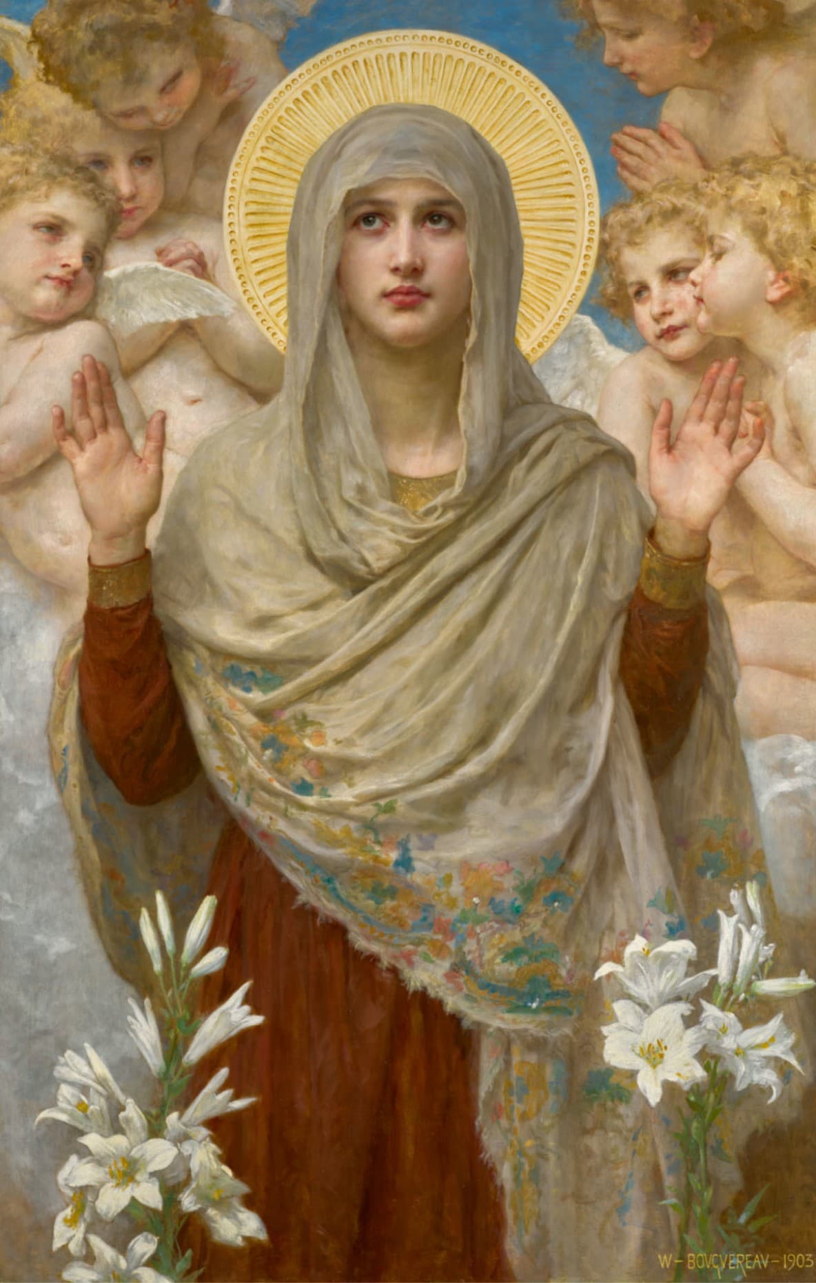 《为我们祈祷》（Ora Pro Nobis）｜威廉-阿道夫·布格罗 William-Adolphe Bouguereau｜1903