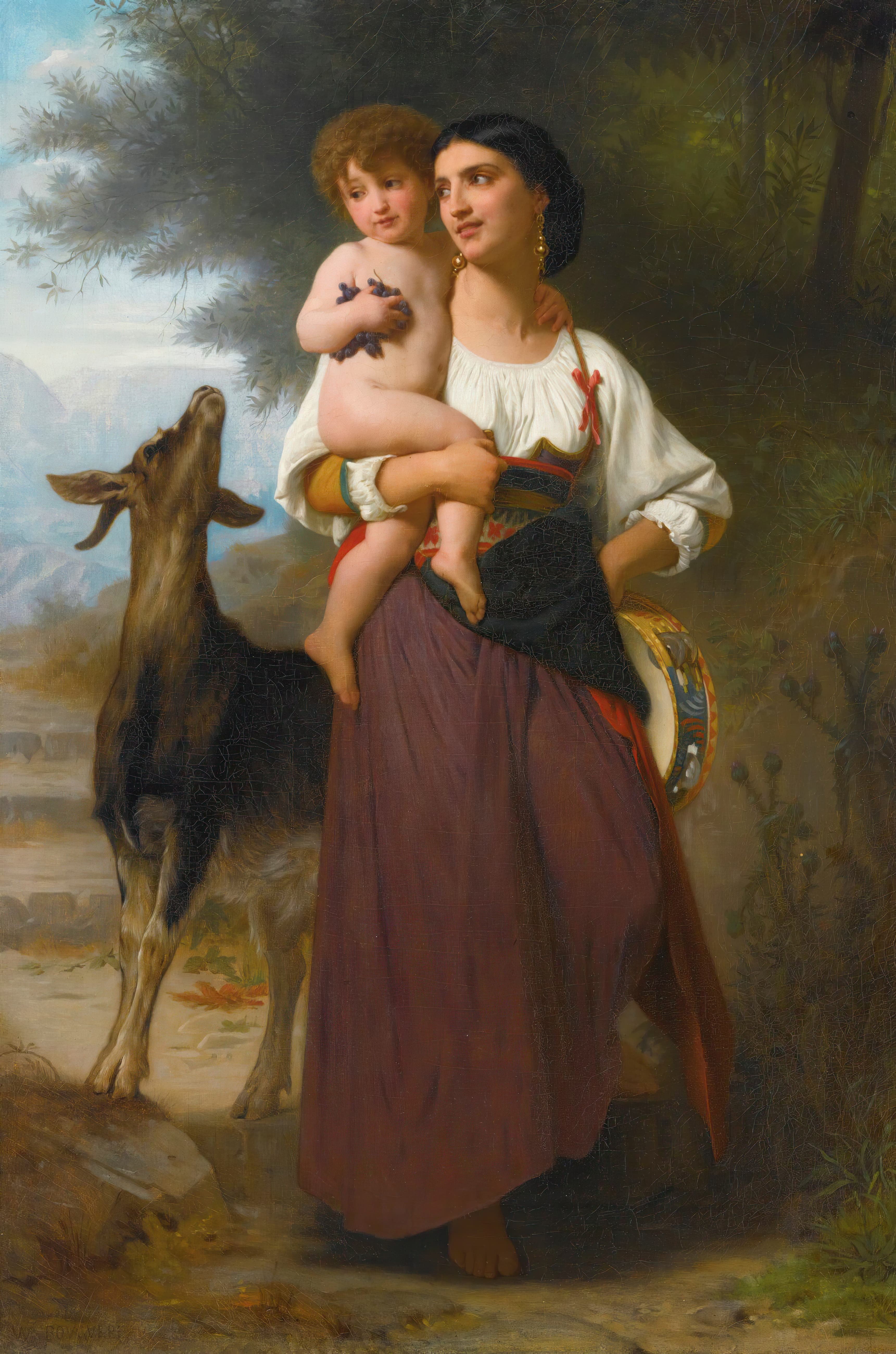 《渴望》（Convoitise）｜威廉-阿道夫·布格罗 William-Adolphe Bouguereau｜不明