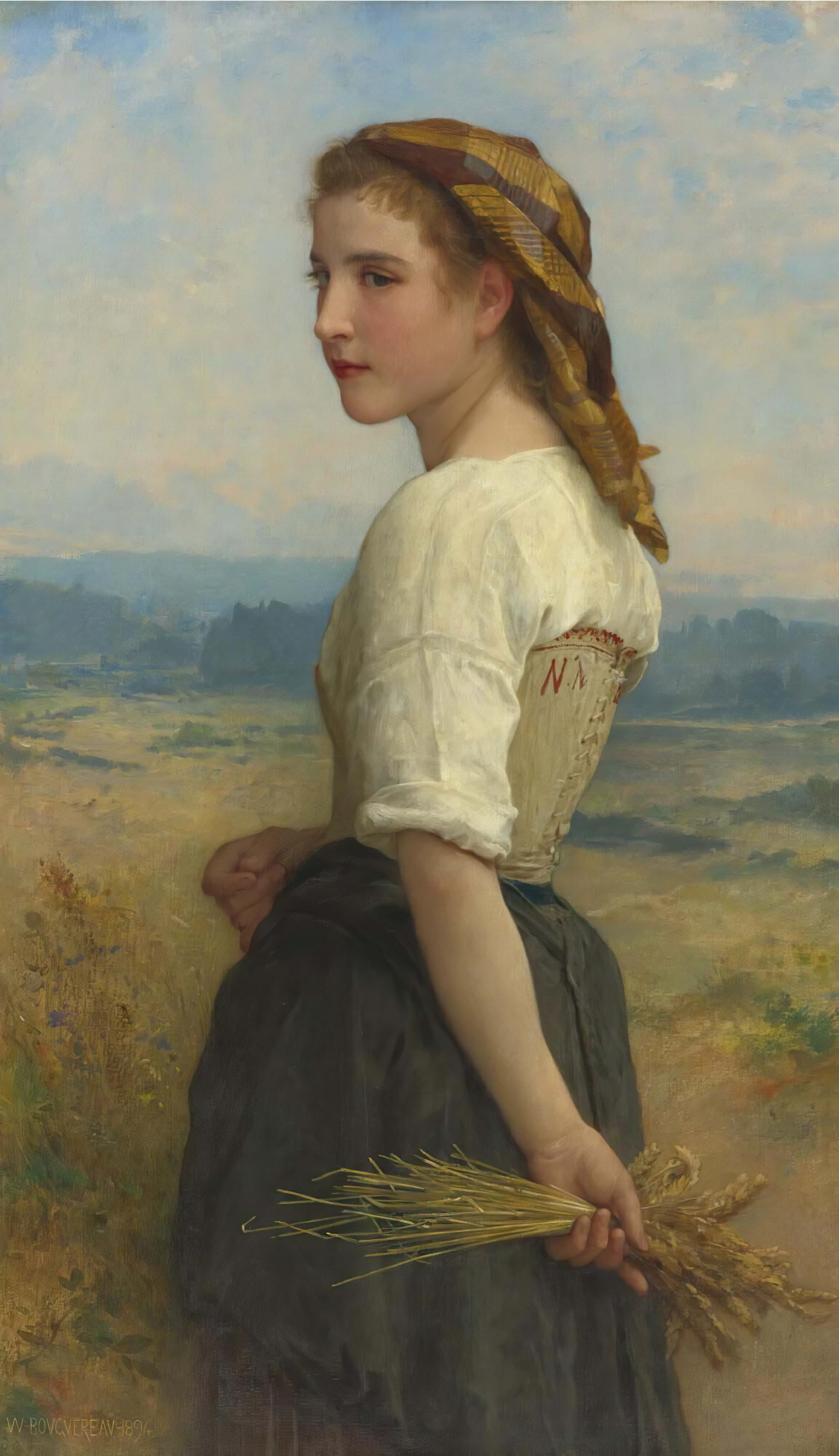 《拾穗者》（Glaneuse）｜威廉-阿道夫·布格罗 William-Adolphe Bouguereau｜1894