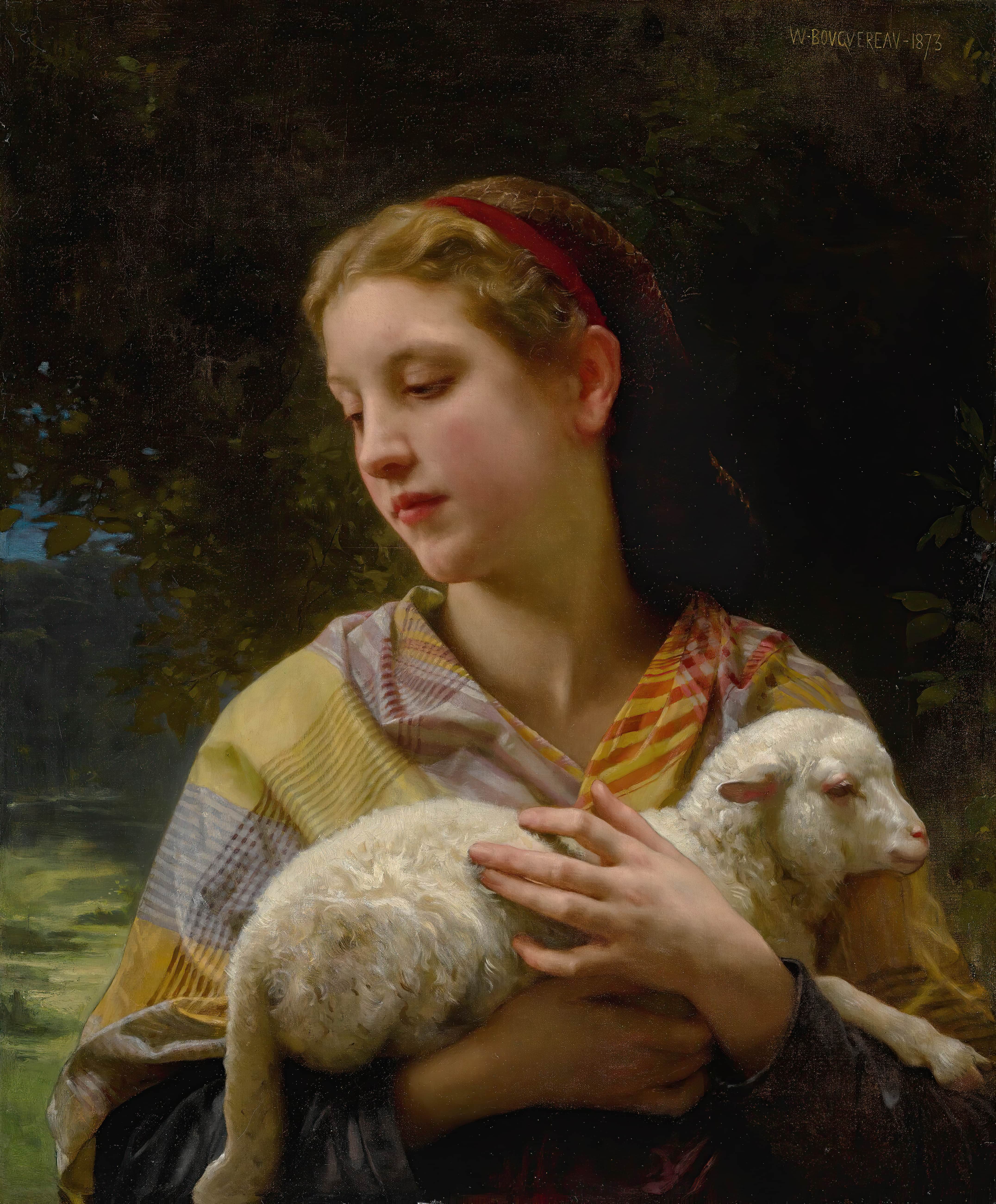 《纯真》（Innocence）｜威廉-阿道夫·布格罗 William-Adolphe Bouguereau｜1873