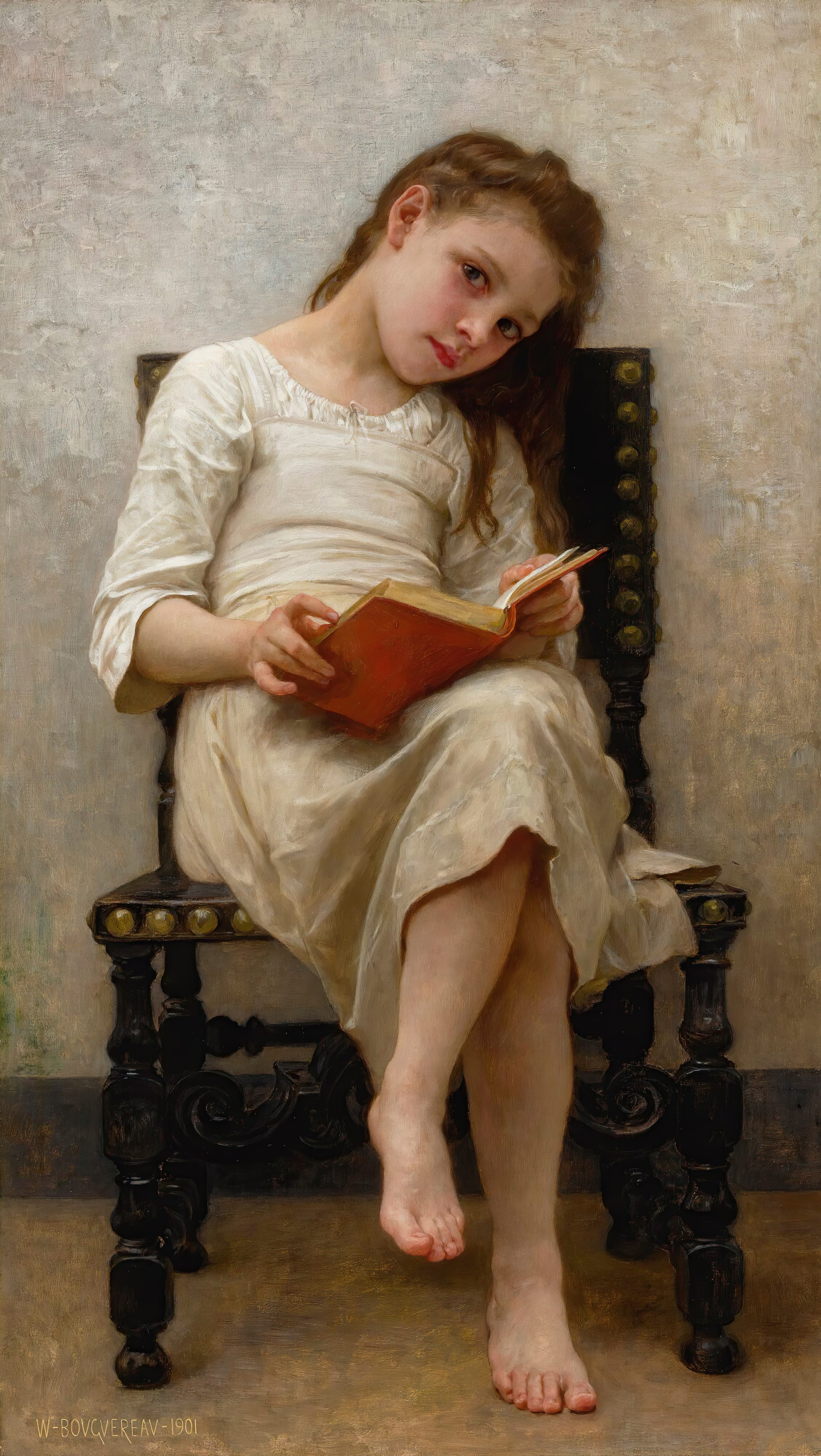 《奖品书》（Le Livre De Prix）｜威廉-阿道夫·布格罗 William-Adolphe Bouguereau｜1901