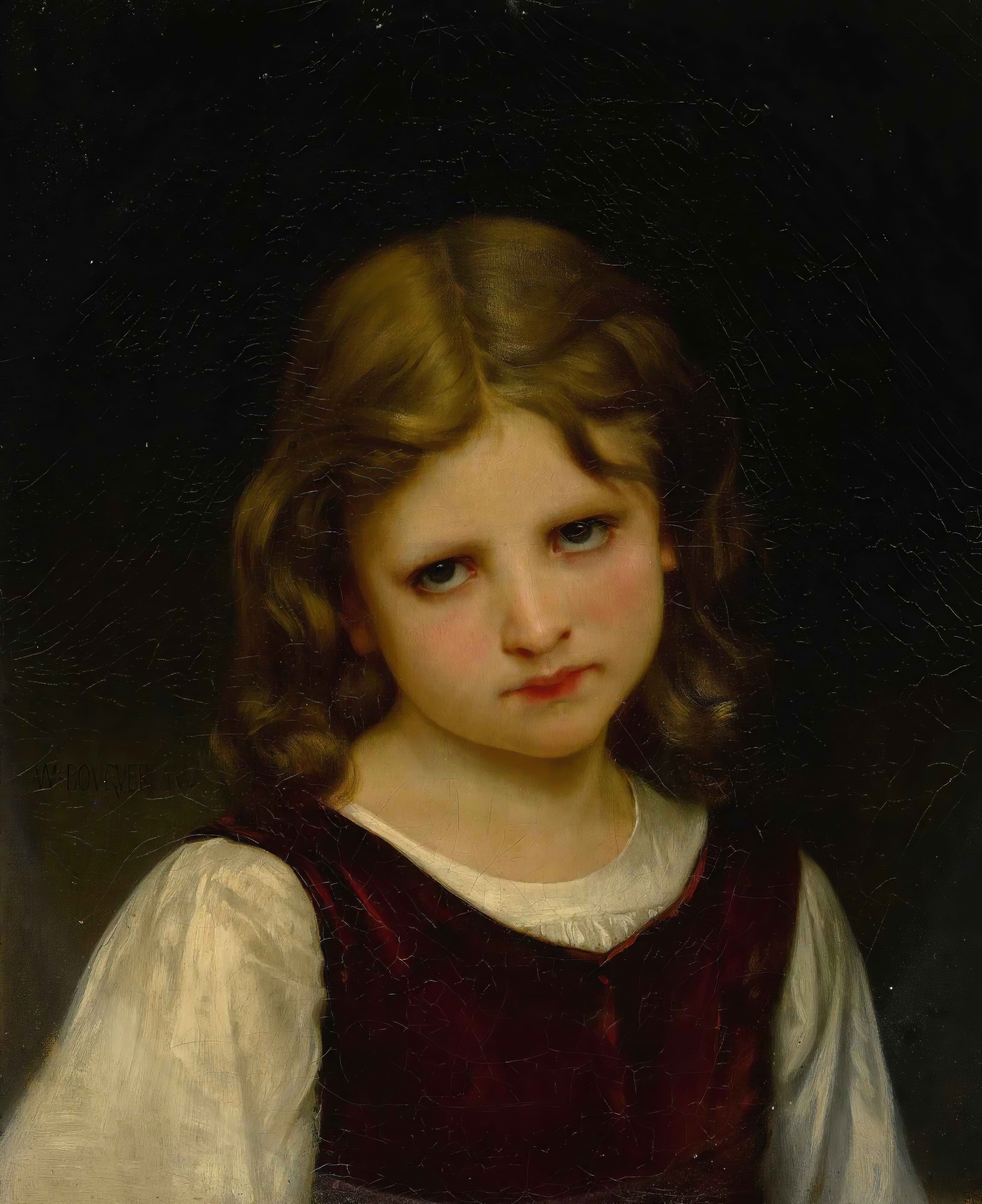 《可爱的少女》（Mignon）｜威廉-阿道夫·布格罗 William-Adolphe Bouguereau｜不明