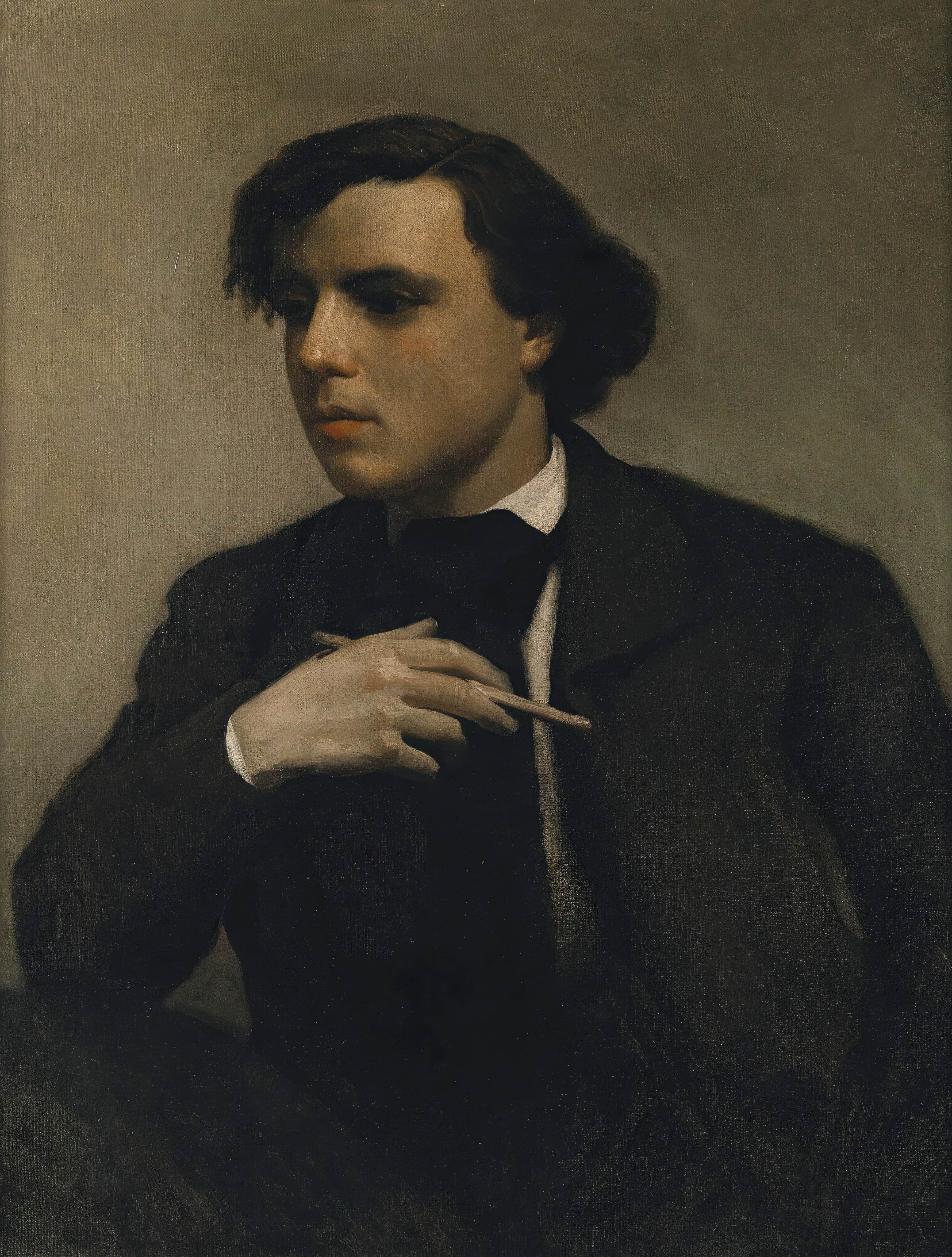 《费尔南·夏涅肖像》（Portrait De Ferdinand Chaigneau）｜威廉-阿道夫·布格罗 William-Adolphe Bouguereau｜不明