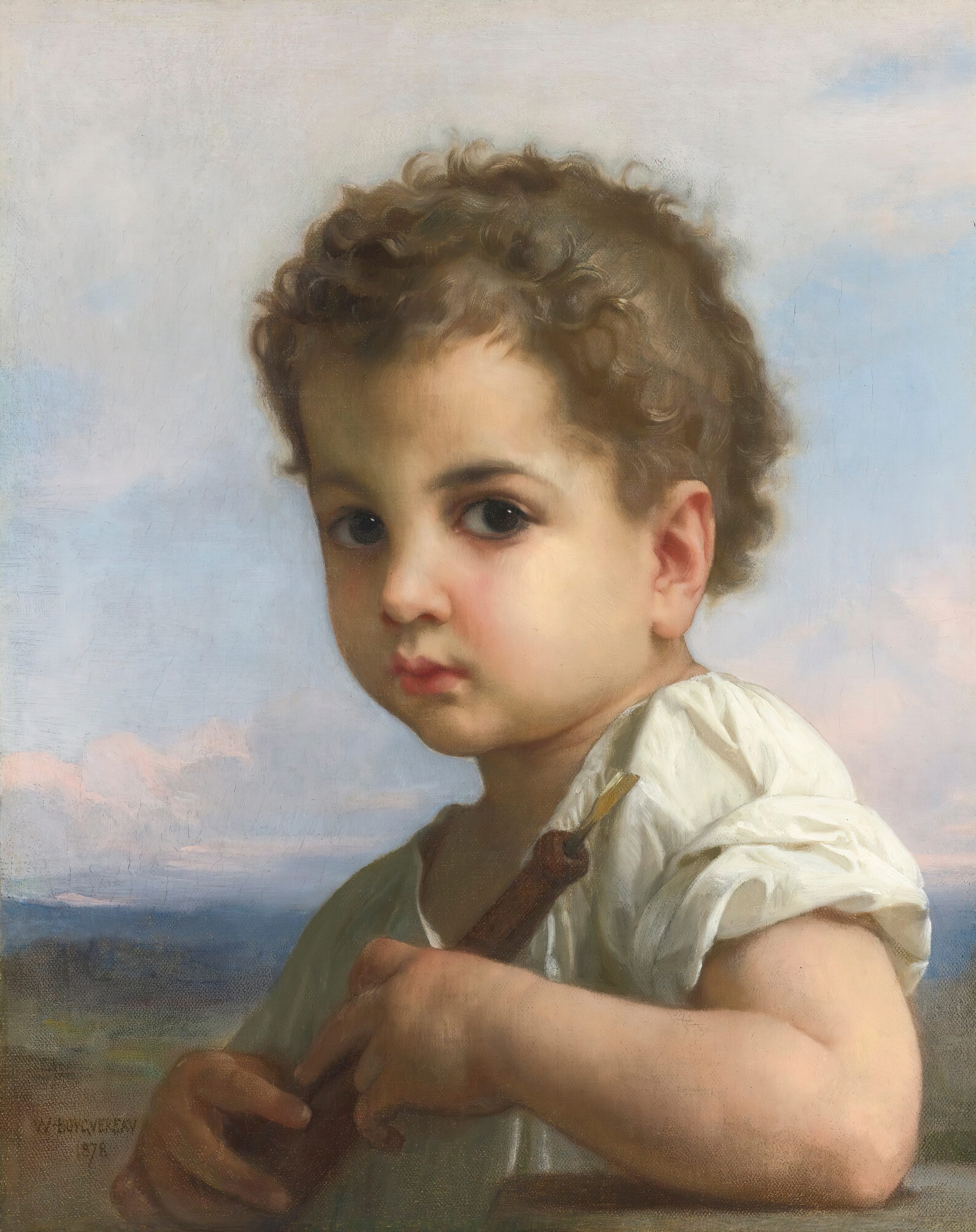 《长笛手》（Joueur de flûte）｜威廉-阿道夫·布格罗 William-Adolphe Bouguereau｜1878