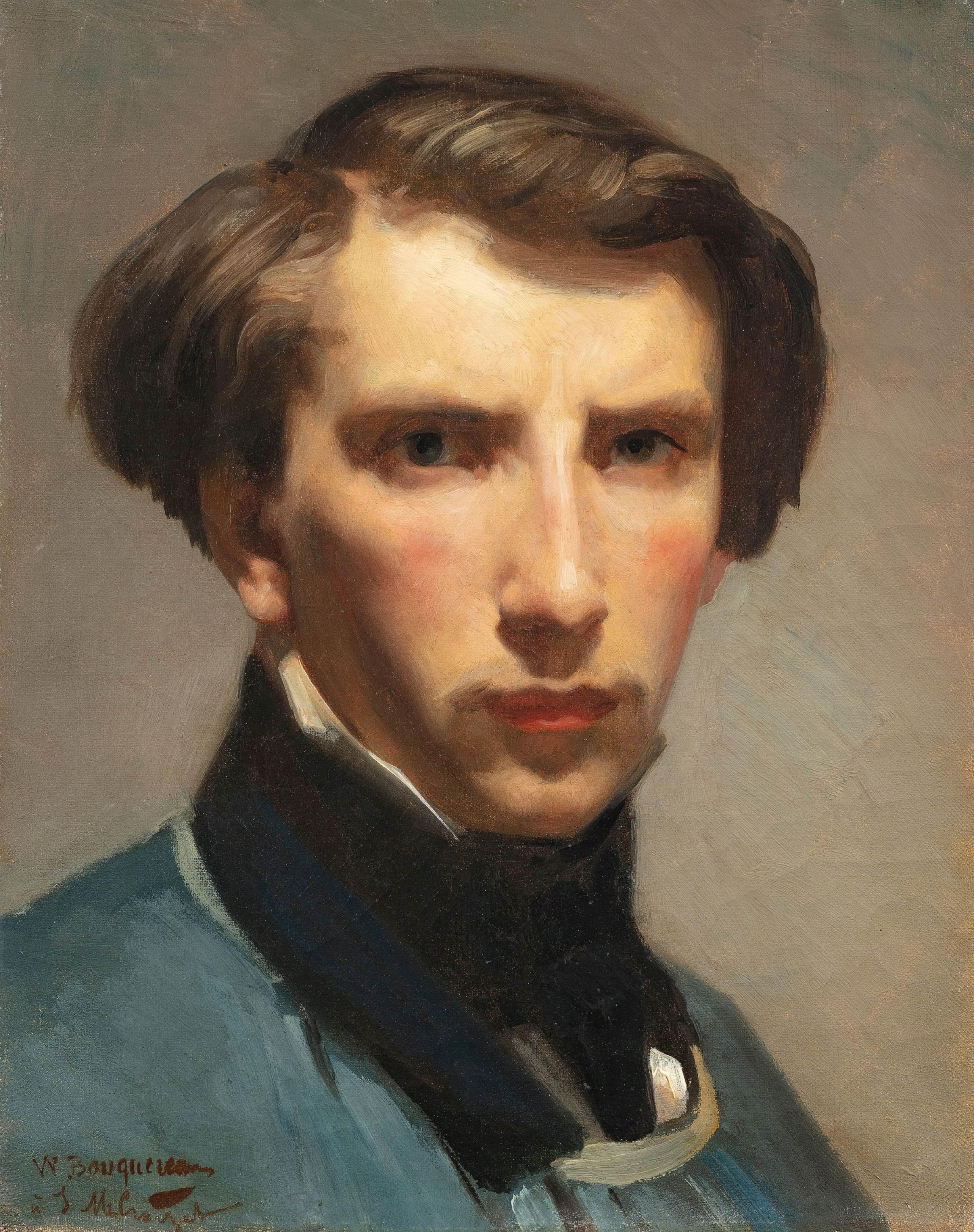 《自画像》（Self-Portrait）｜威廉-阿道夫·布格罗 William-Adolphe Bouguereau｜不明