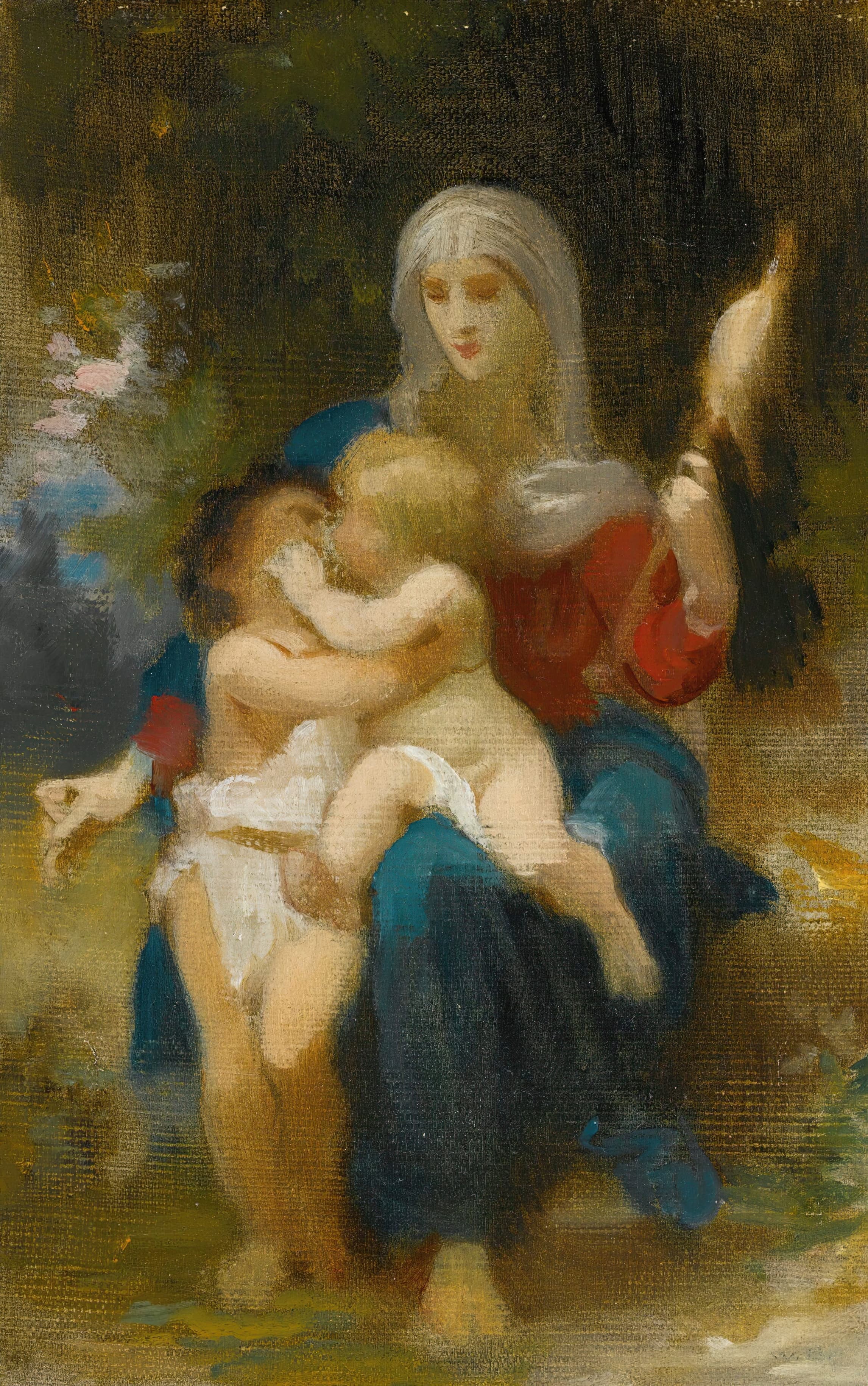 《《圣家族》习作》（Study For Sainte Famille）｜威廉-阿道夫·布格罗 William-Adolphe Bouguereau｜不明