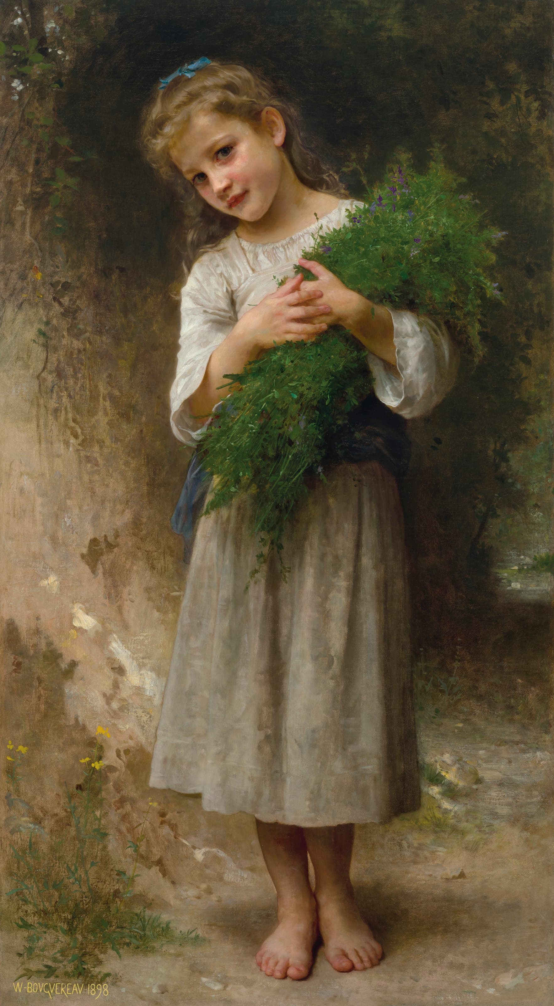 《田间归来》（Retour des champs）｜威廉-阿道夫·布格罗 William-Adolphe Bouguereau｜1898