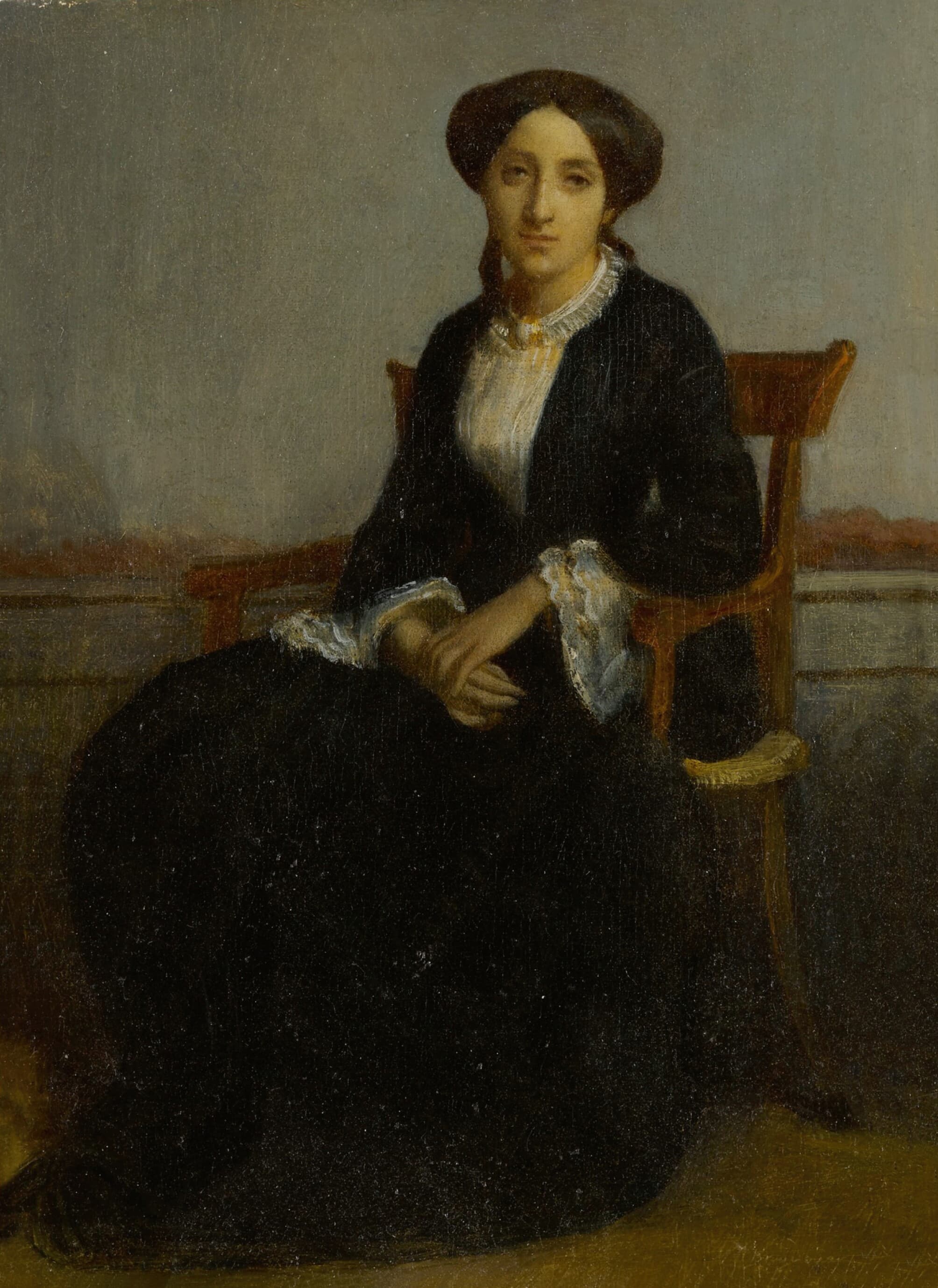 《塞琳·热内维耶芙肖像》（Portrait of Céline Geneviève）｜威廉-阿道夫·布格罗 William-Adolphe Bouguereau｜不明