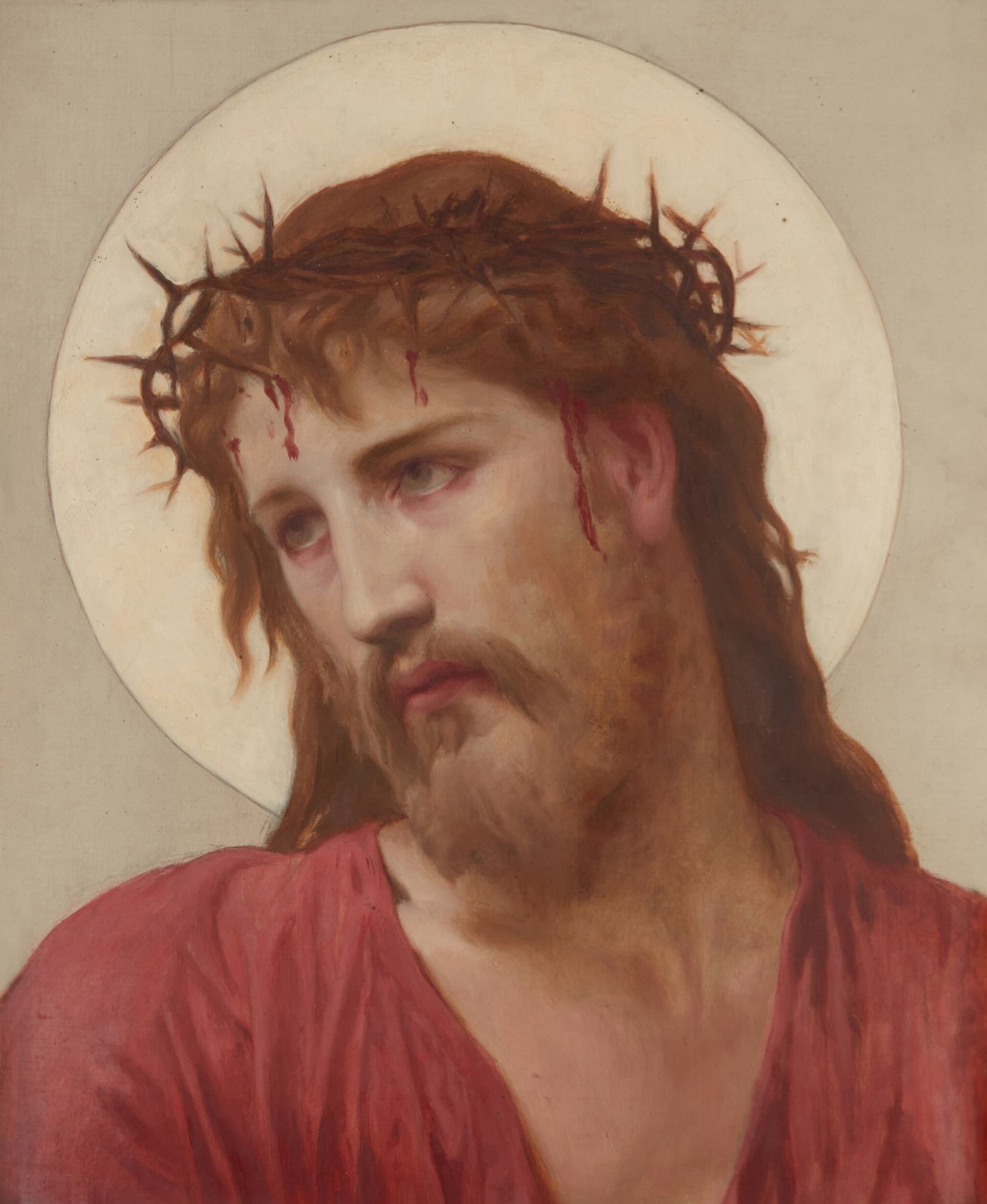 《荆棘冠》（La couronne d’épines (The Crown of Thorns)）｜威廉-阿道夫·布格罗 William-Adolphe Bouguereau｜不明