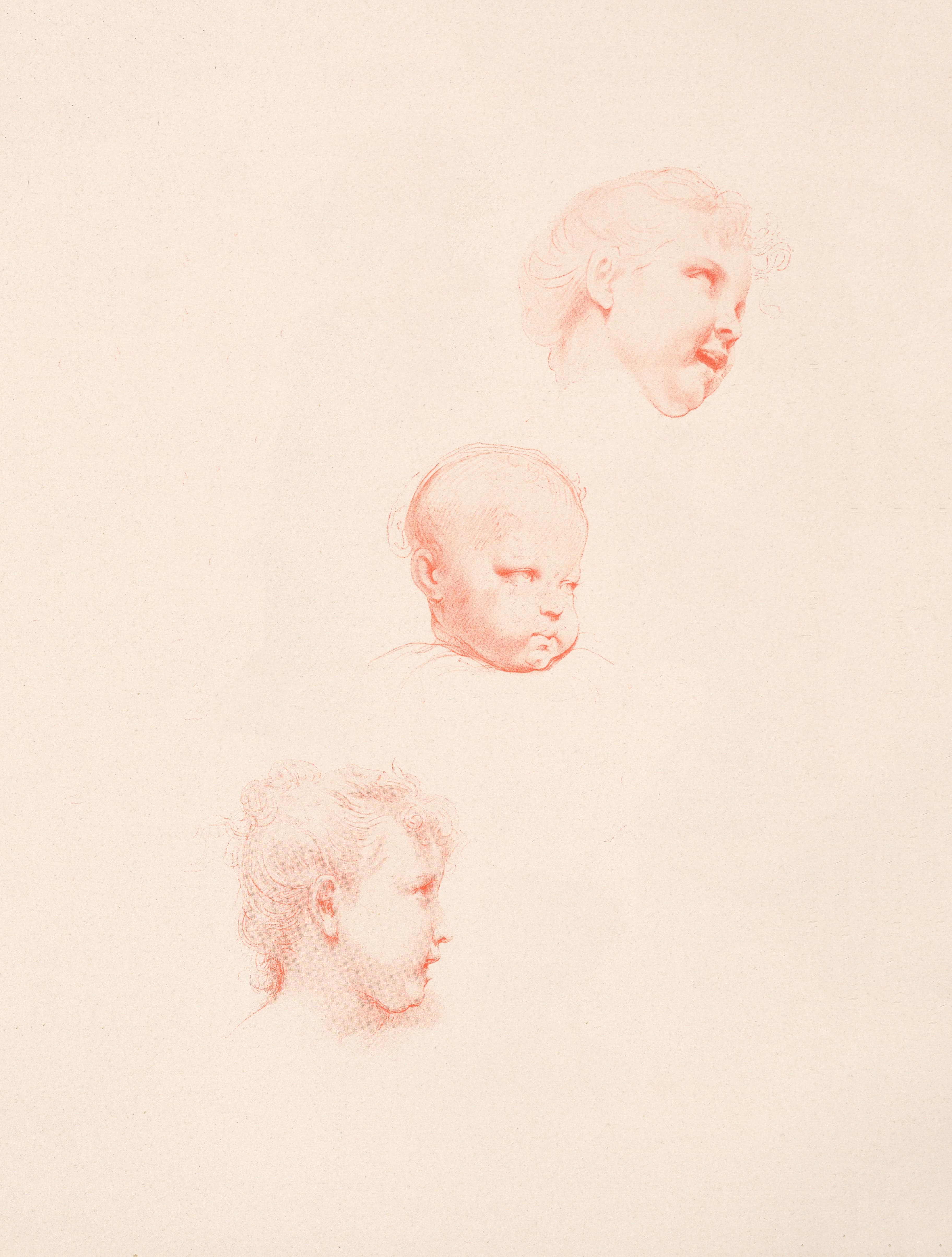 《儿童头像组》（Tetes d’enfants）｜威廉-阿道夫·布格罗 William-Adolphe Bouguereau｜19世纪