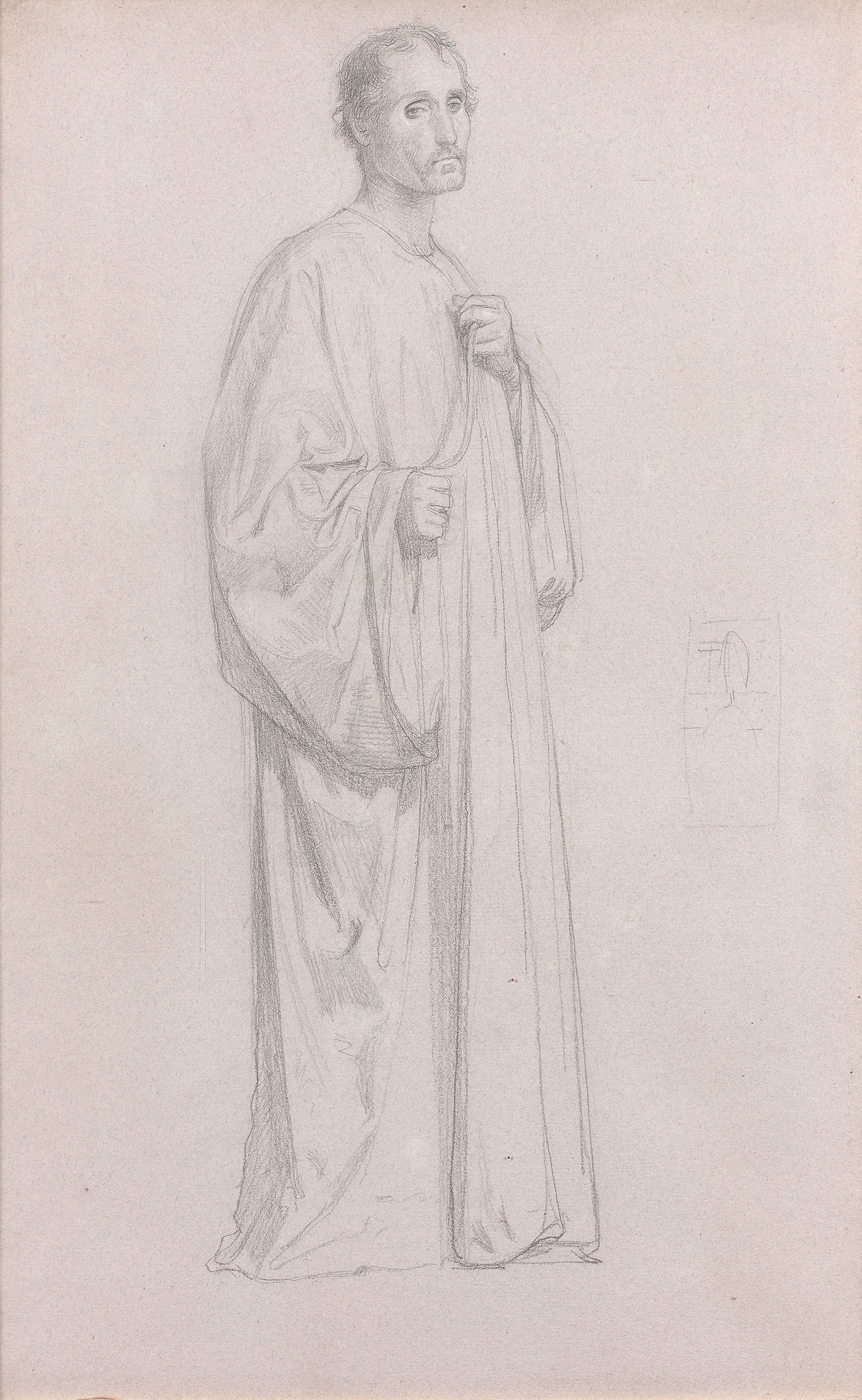 《站立的男子》（Homme debout）｜威廉-阿道夫·布格罗 William-Adolphe Bouguereau｜不明