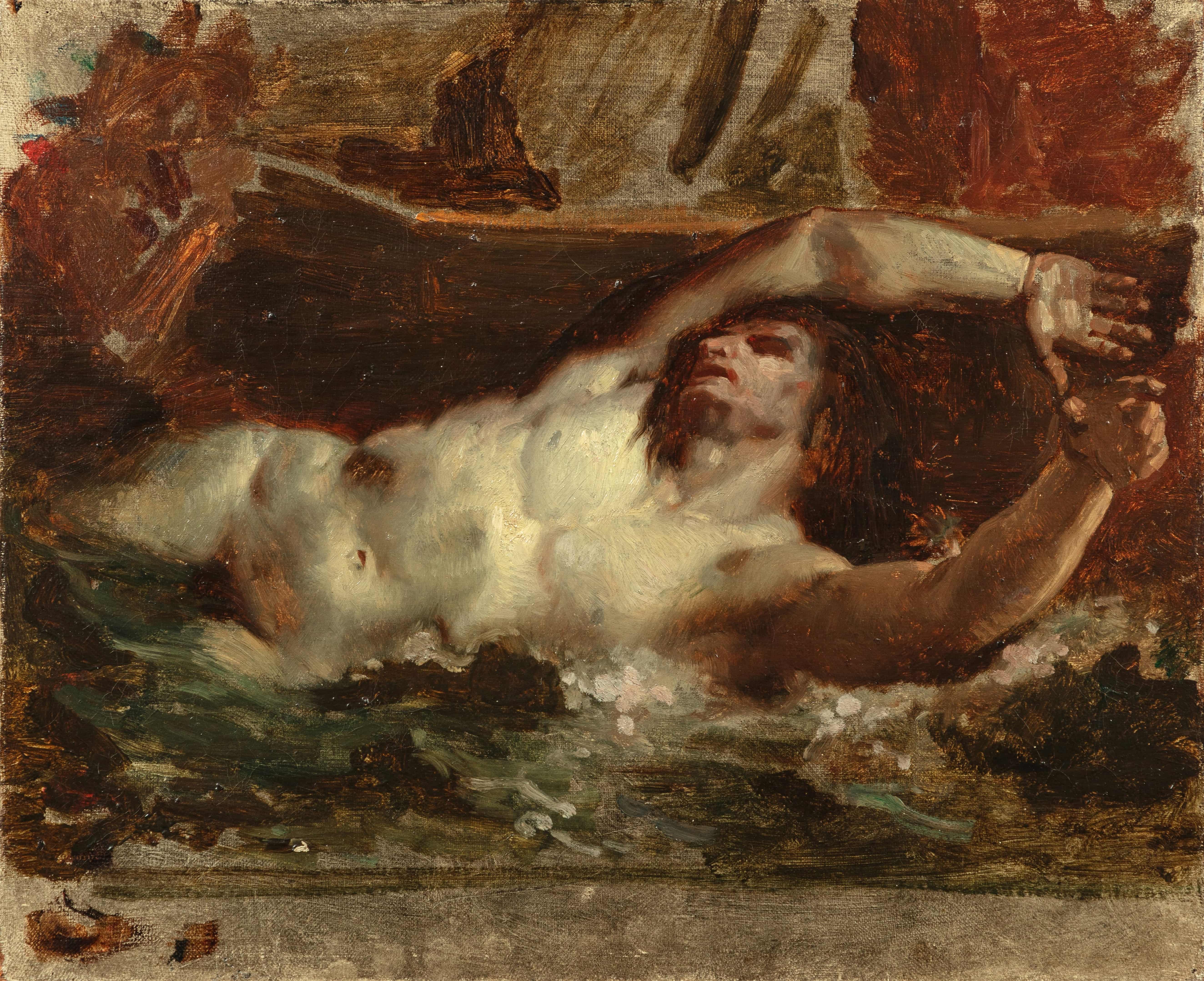 《但丁之舟（仿德拉克罗瓦）》（The Barque of Dante (After Delacroix)）｜威廉-阿道夫·布格罗 William-Adolphe Bouguereau｜不明