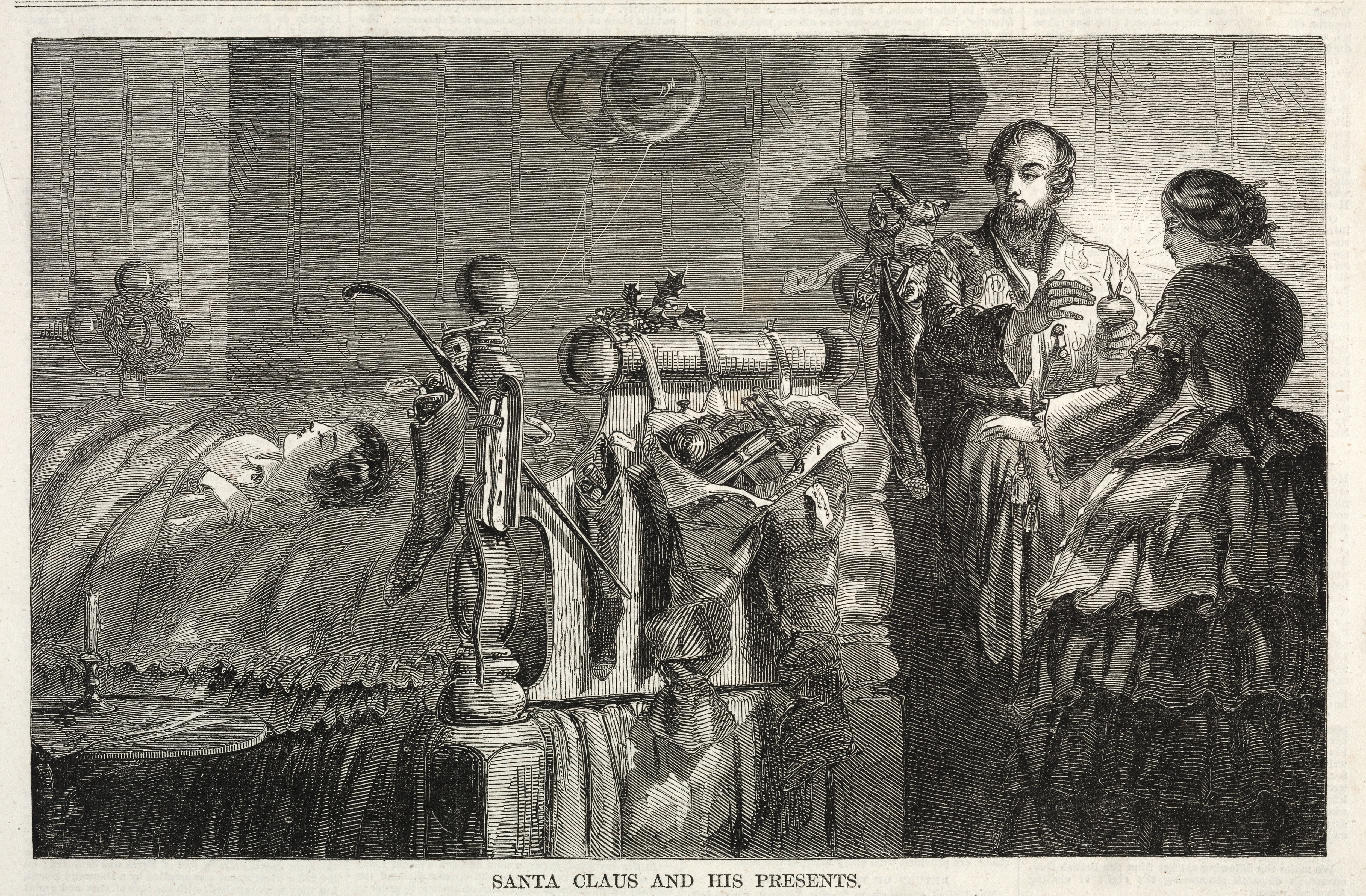 《圣诞老人和他的礼物》（santa claus and his presents）｜温斯洛·霍默 Winslow Homer｜1858