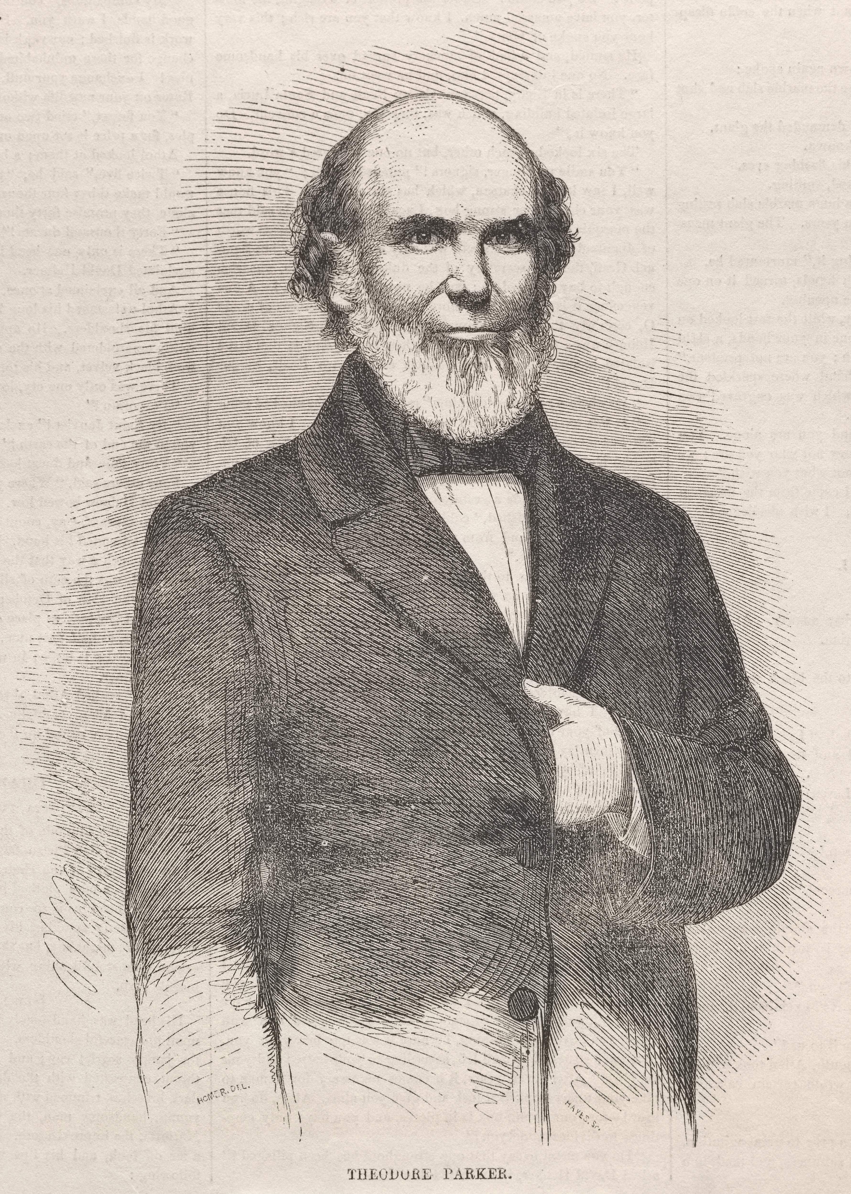 《西奥多·帕克》（theodore parker）｜温斯洛·霍默 Winslow Homer｜1858