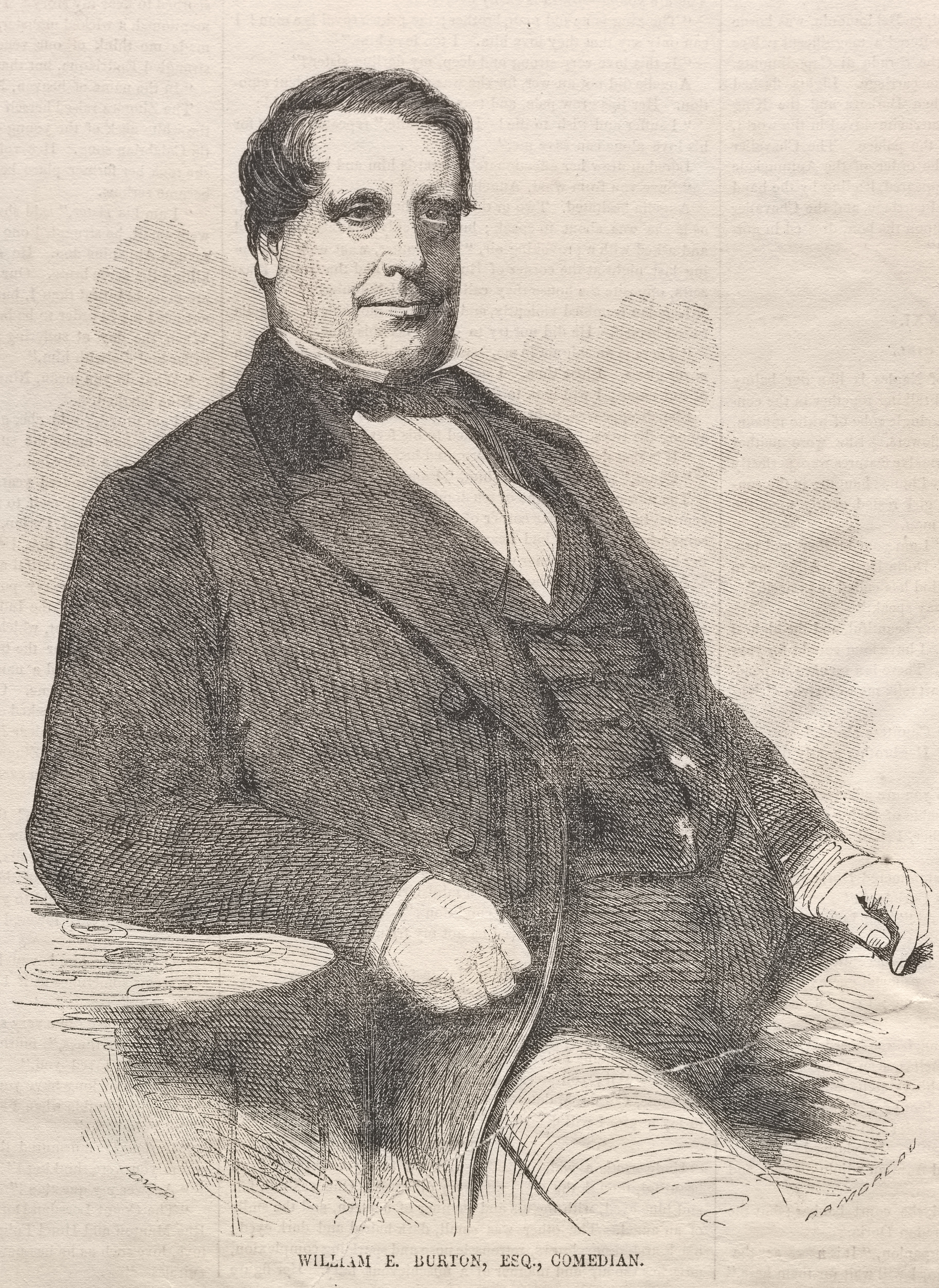 《威廉·伯顿 (William E. Burton) 喜剧演员》（william e burton esq comedian）｜温斯洛·霍默 Winslow Homer｜1858