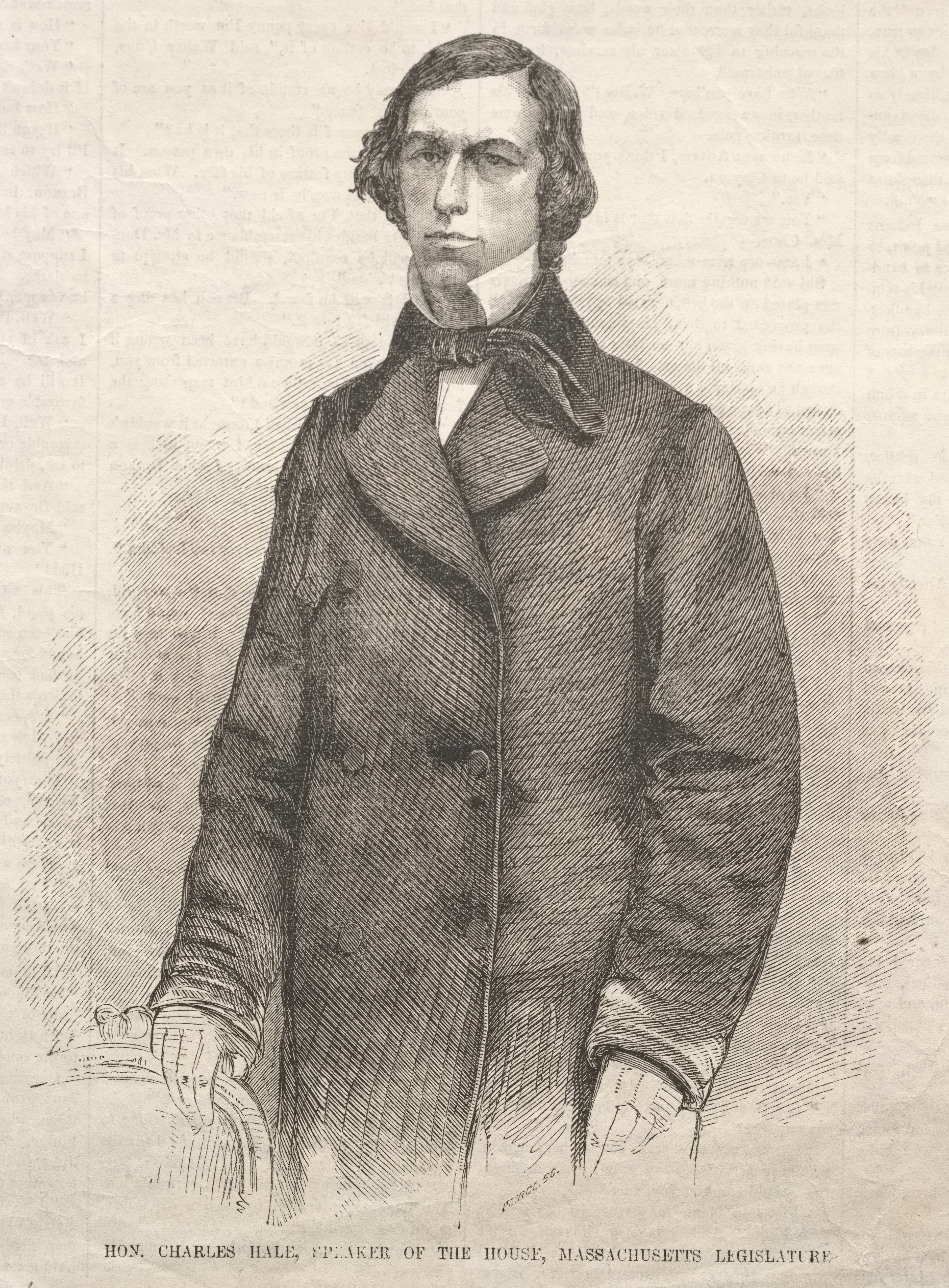 《马萨诸塞州议会众议院议长查尔斯·黑尔阁下》（hon charles hale speaker of the house massachusetts legislature）｜温斯洛·霍默 Winslow Homer｜1859