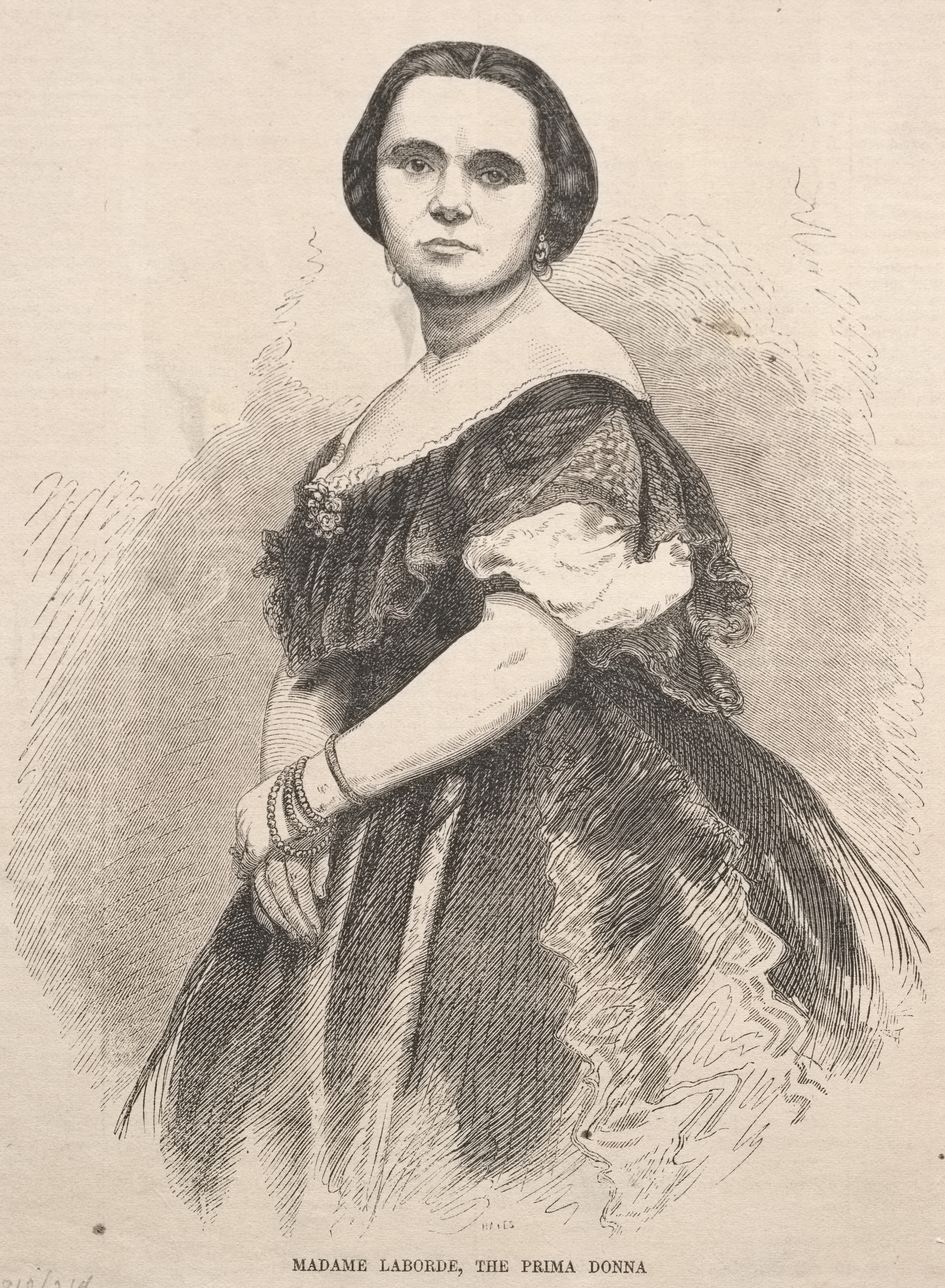 《第一个女人拉博德夫人》（Madame Laborde the First Woman）｜温斯洛·霍默 Winslow Homer｜1859