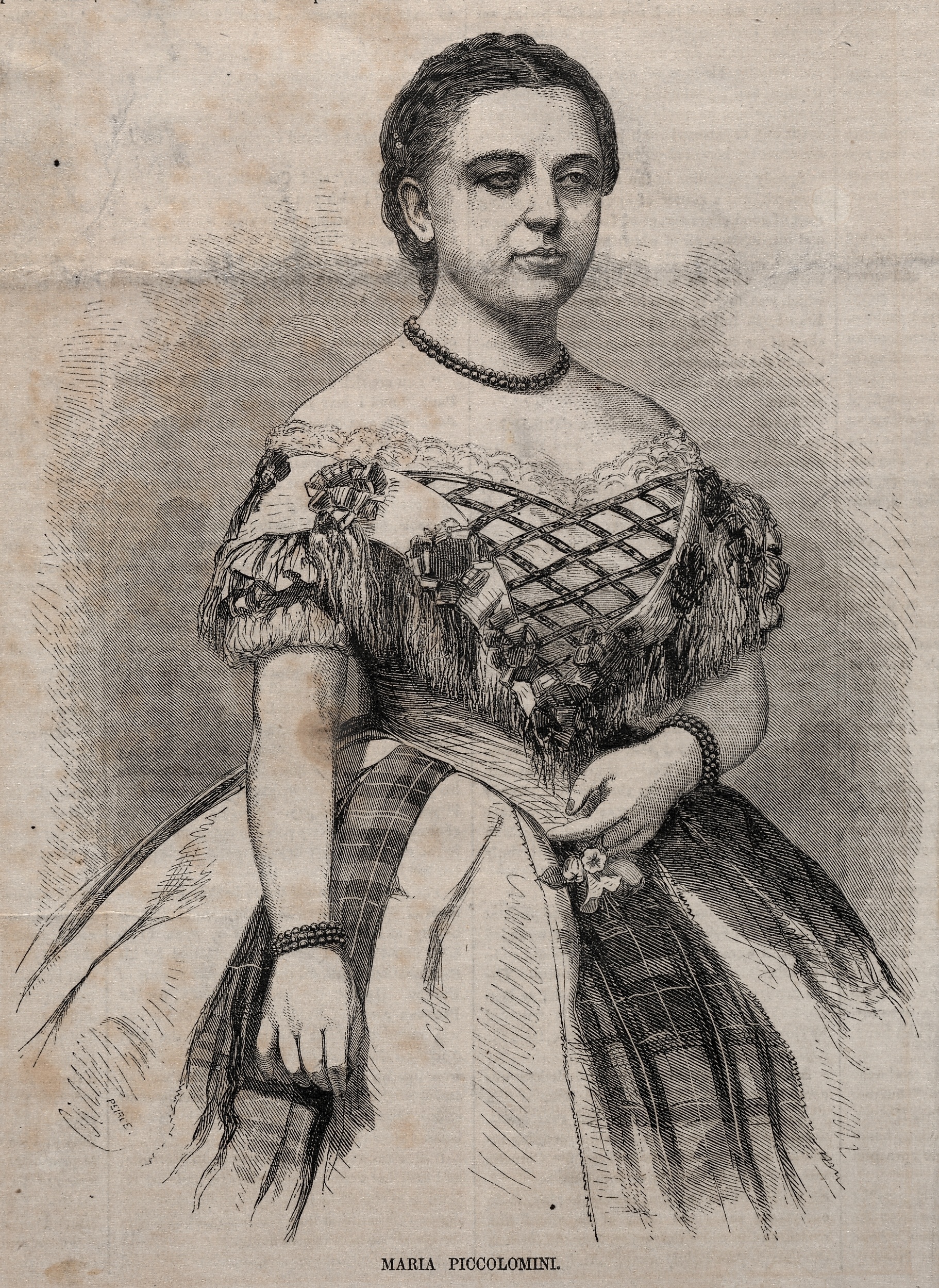 《玛丽亚·皮科洛米尼》（maria piccolomini）｜温斯洛·霍默 Winslow Homer｜1859