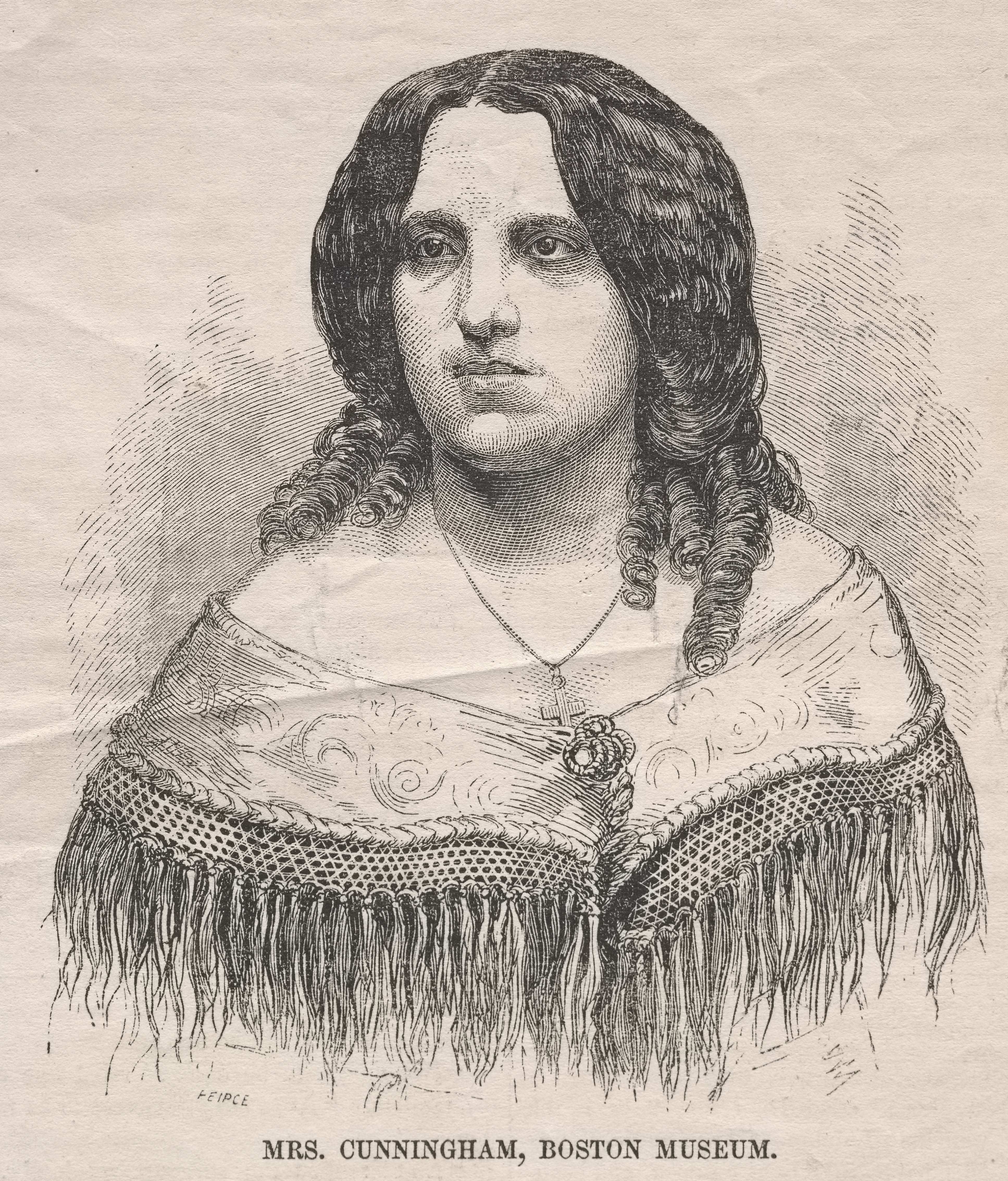《坎宁安夫人波士顿博物馆》（mrs cunningham boston museum）｜温斯洛·霍默 Winslow Homer｜1859