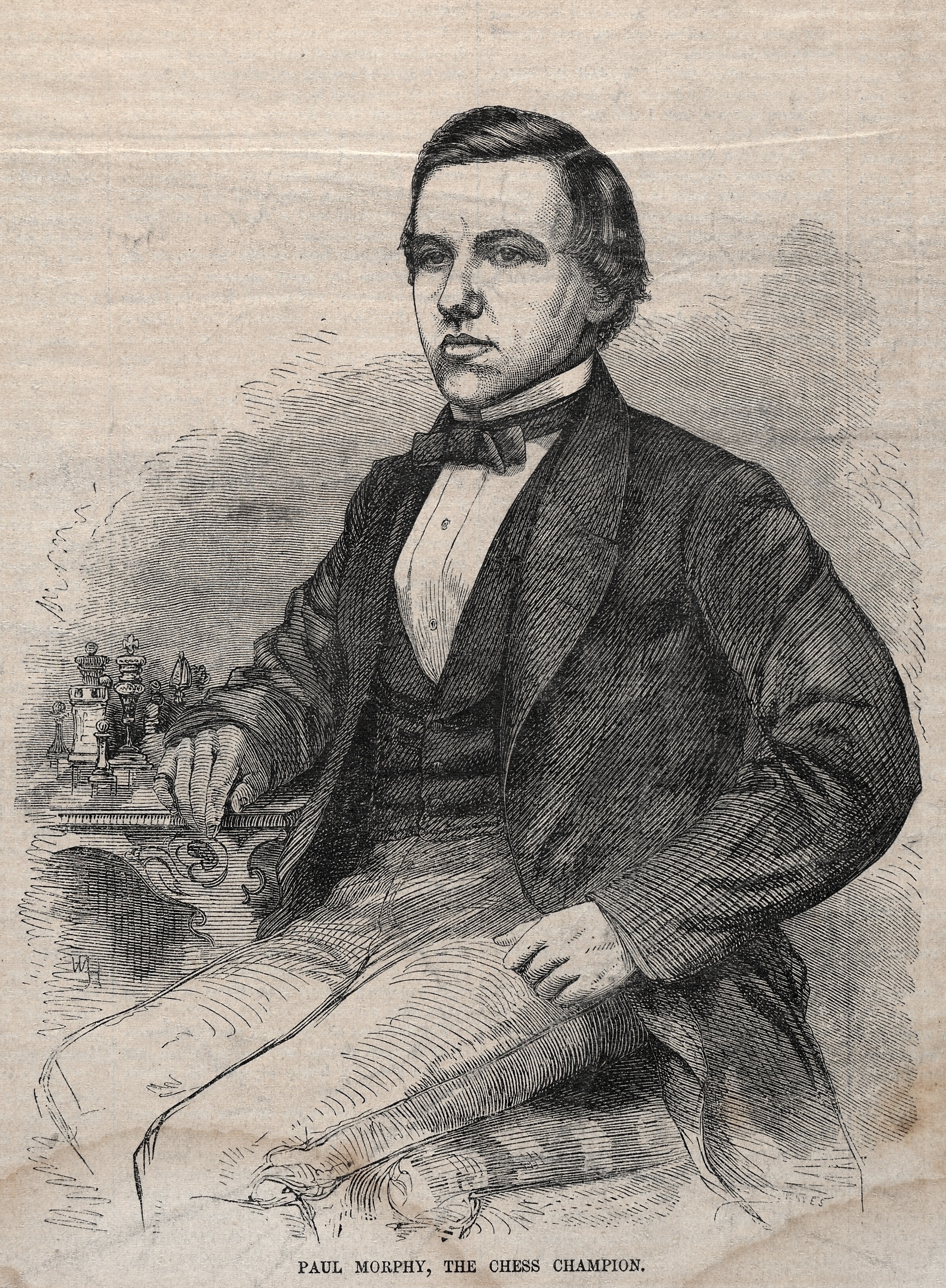 《国际象棋冠军保罗·莫菲》（paul morphy the chess champion）｜温斯洛·霍默 Winslow Homer｜1859