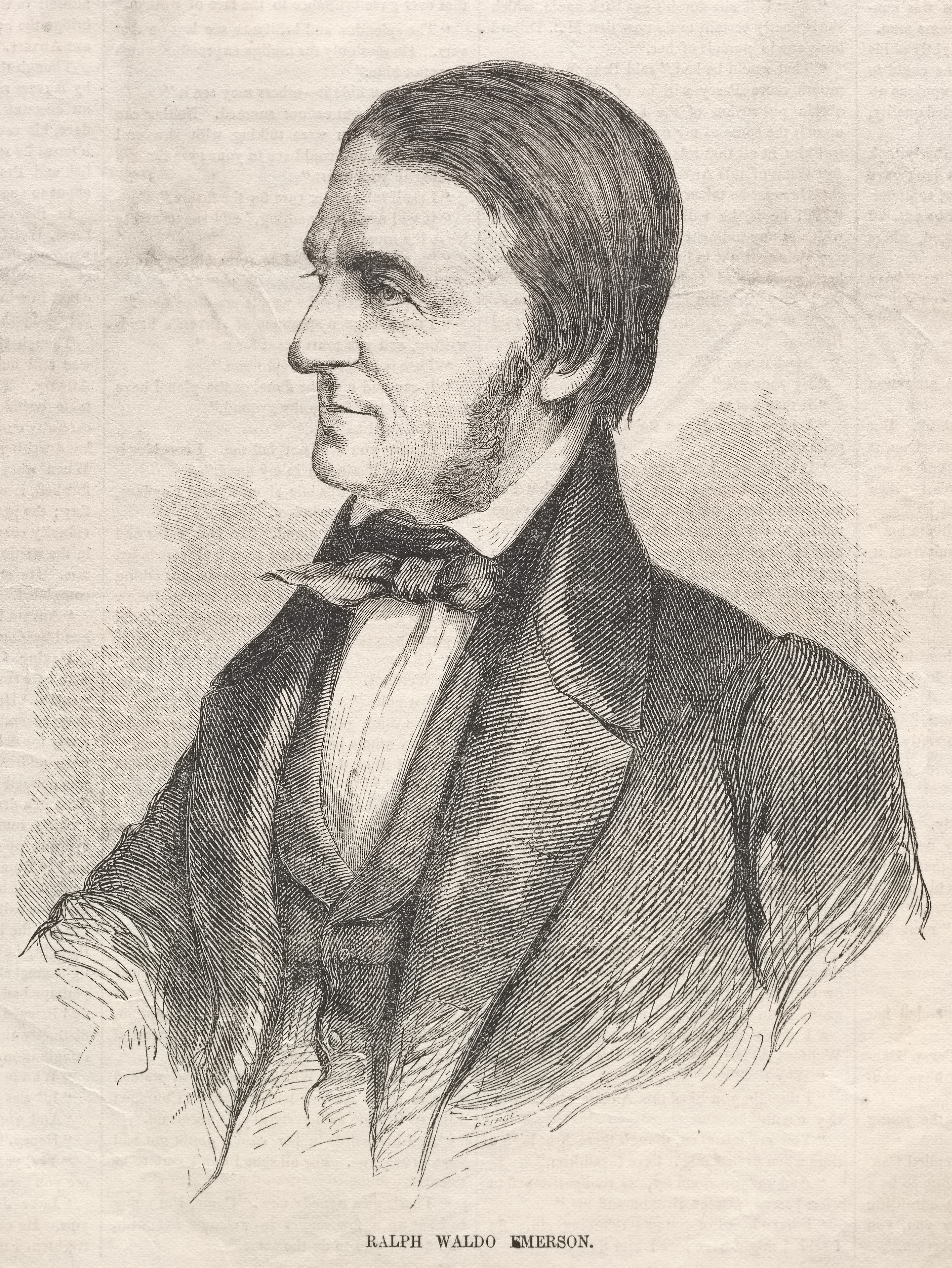 《拉尔夫·沃尔多·爱默生》（ralph waldo emerson）｜温斯洛·霍默 Winslow Homer｜1859