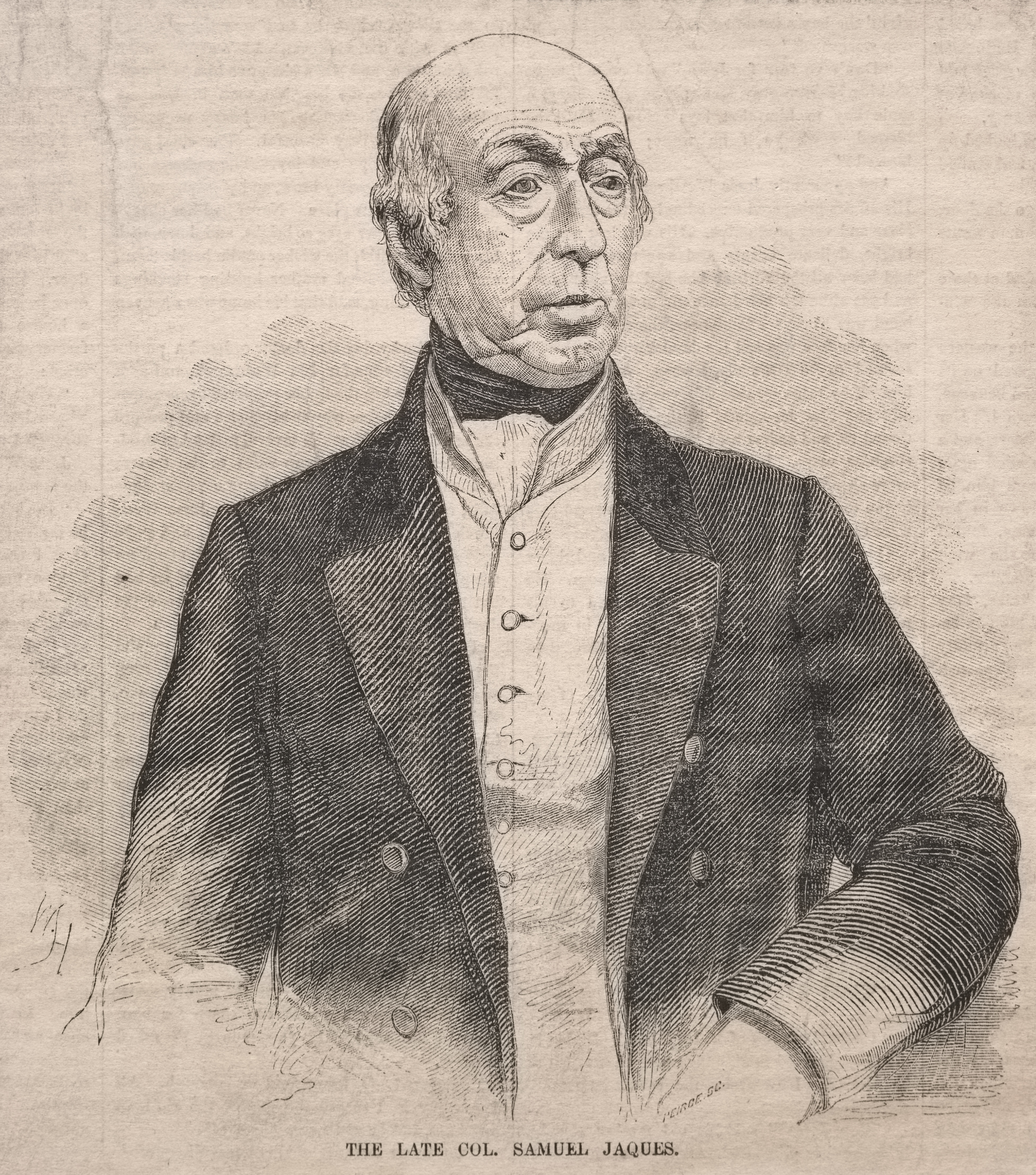 《已故的塞缪尔·雅克上校》（the late col samuel jaques）｜温斯洛·霍默 Winslow Homer｜1859