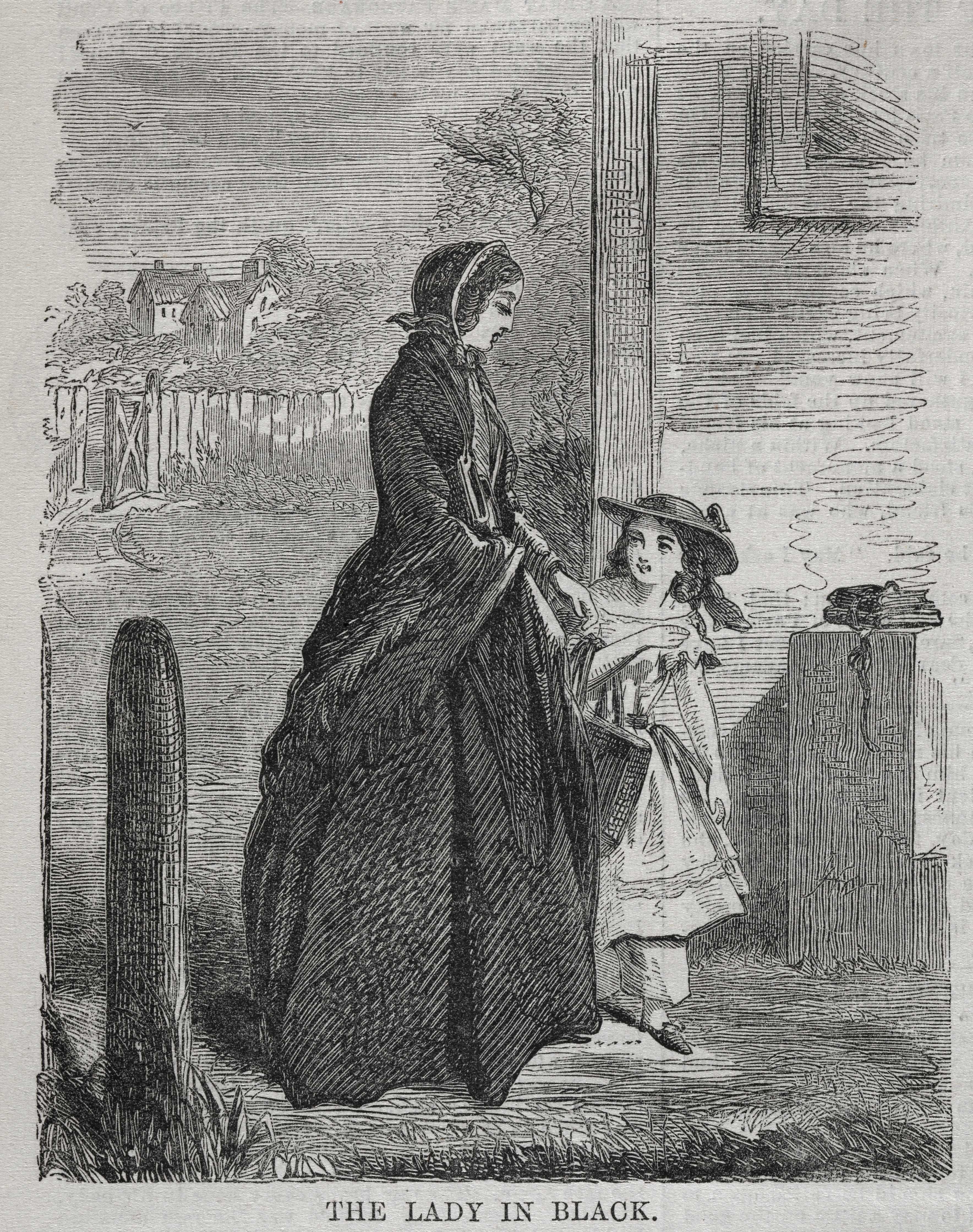 《黑衣女士》（the lady in black）｜温斯洛·霍默 Winslow Homer｜1860
