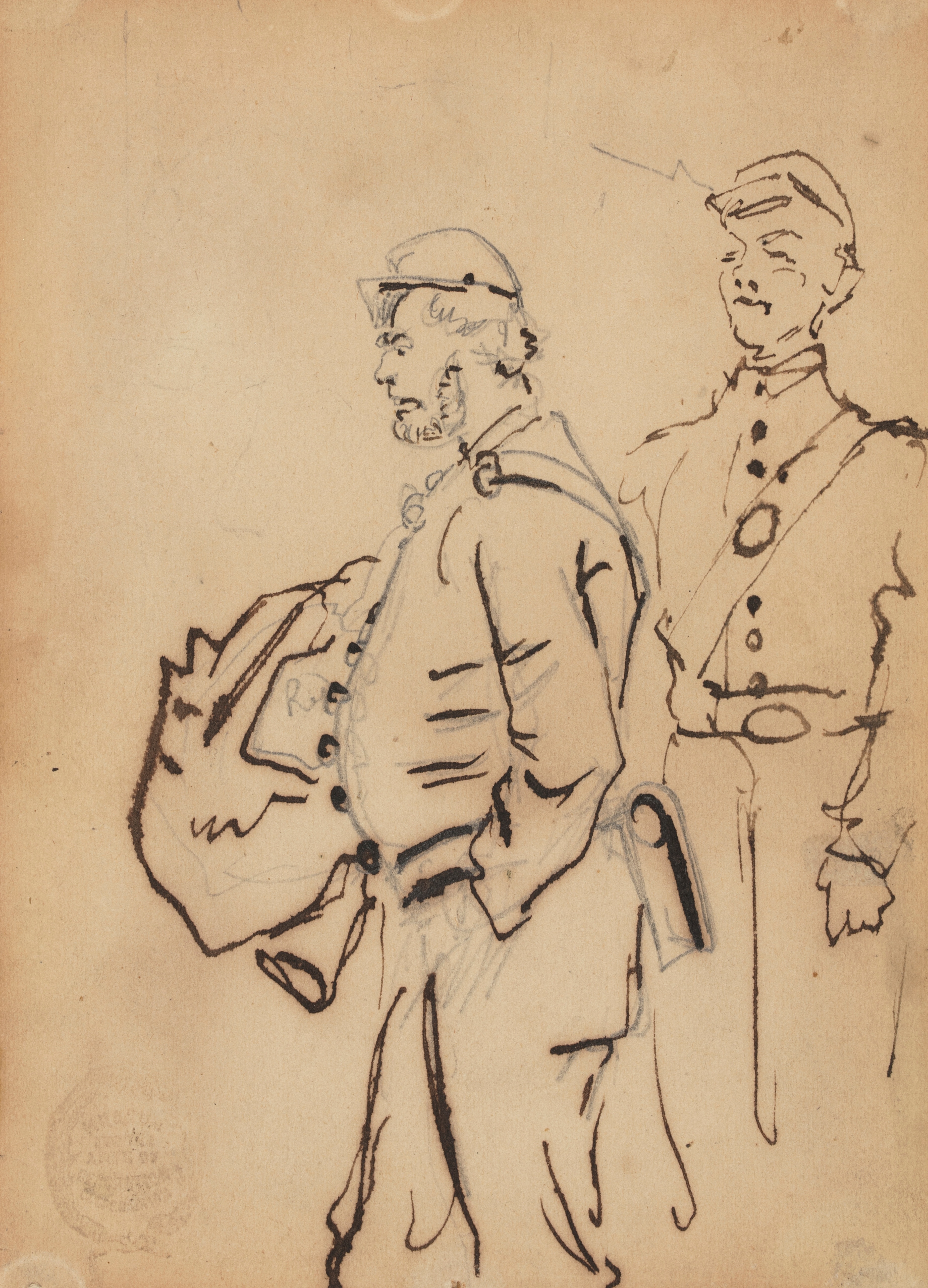 《士兵的素描》（sketches of soldiers）｜温斯洛·霍默 Winslow Homer｜1862