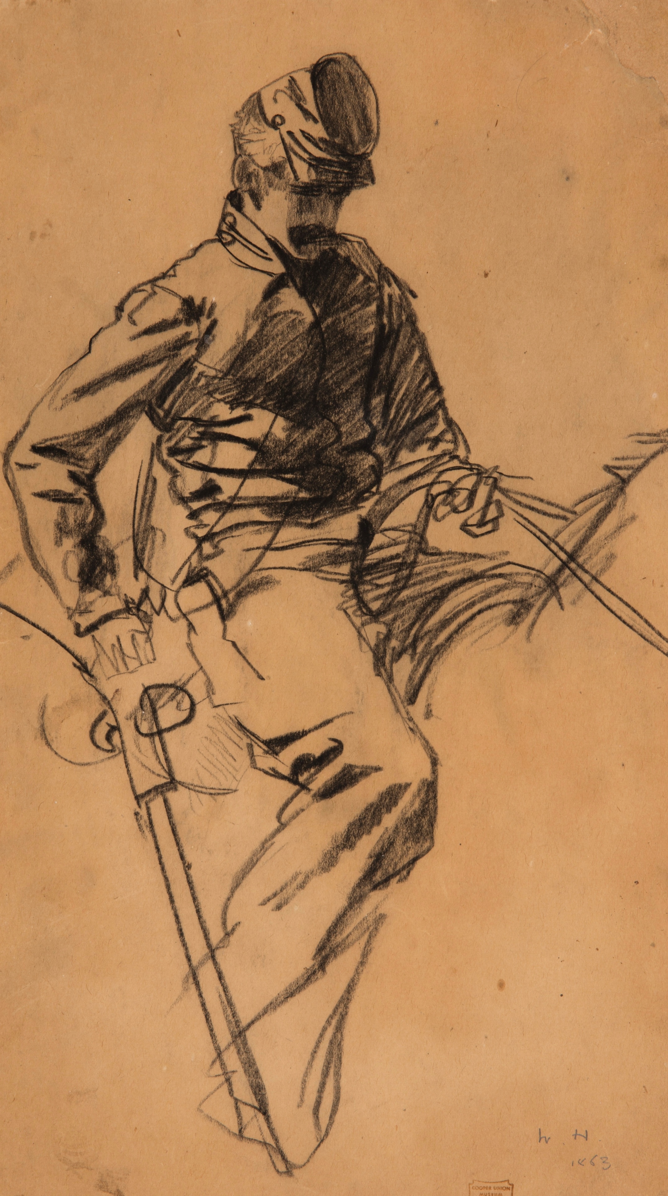 《骑兵士兵》（cavalry soldier）｜温斯洛·霍默 Winslow Homer｜1863