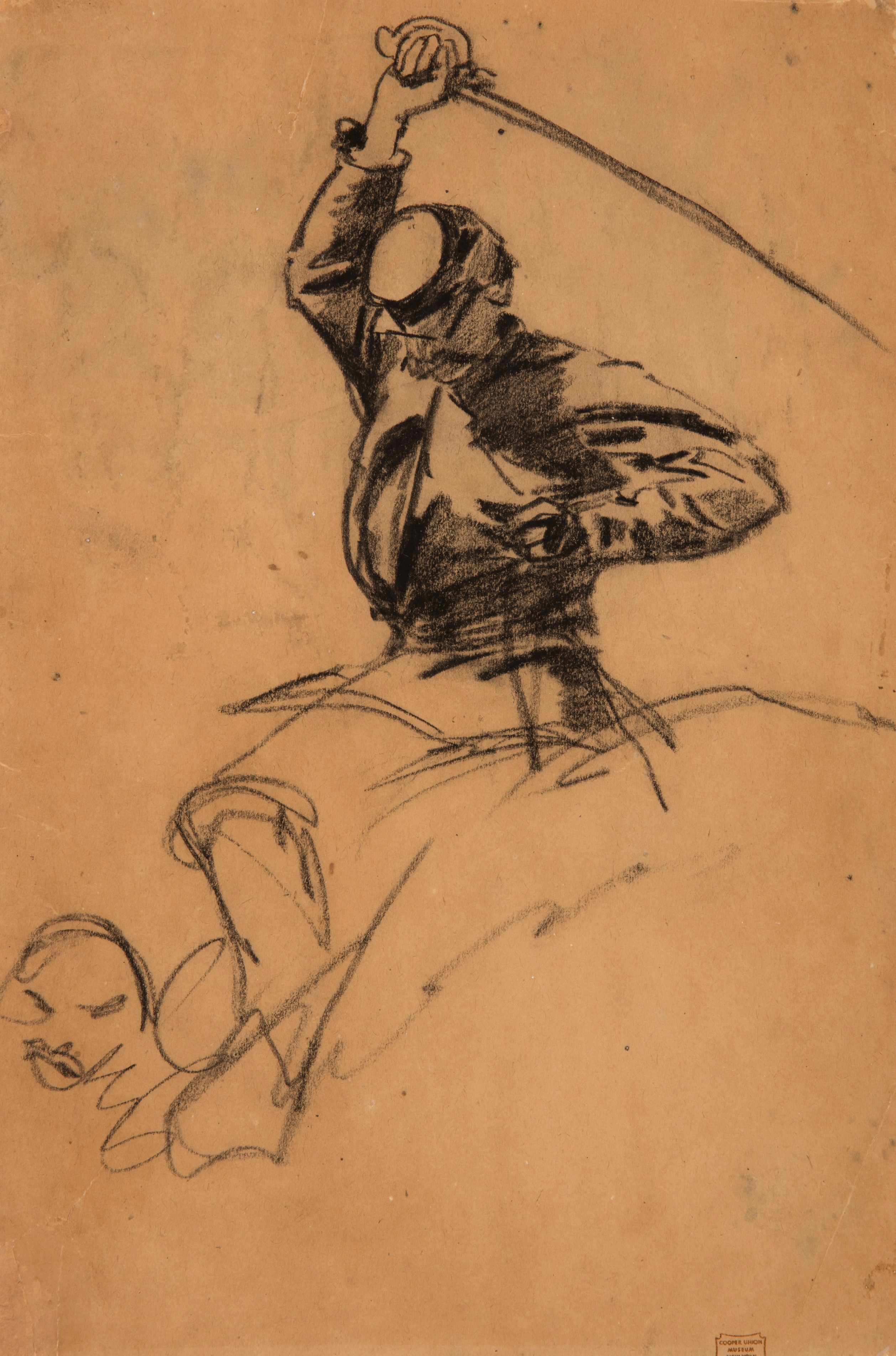 《马背上拿着剑的骑兵》（cavalry soldier with sword on horseback）｜温斯洛·霍默 Winslow Homer｜1863