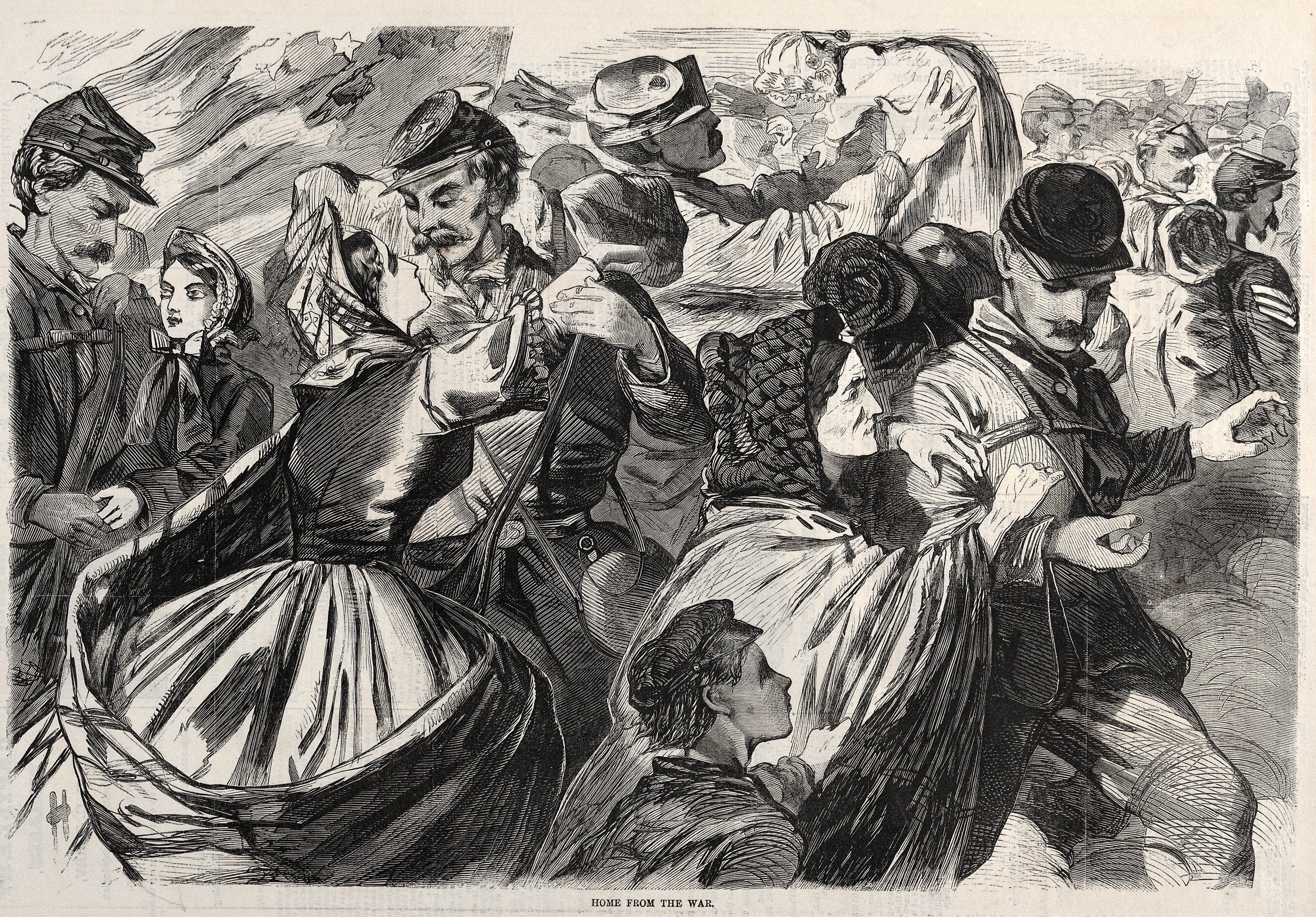 《从战争中回家》（home from the war）｜温斯洛·霍默 Winslow Homer｜1863