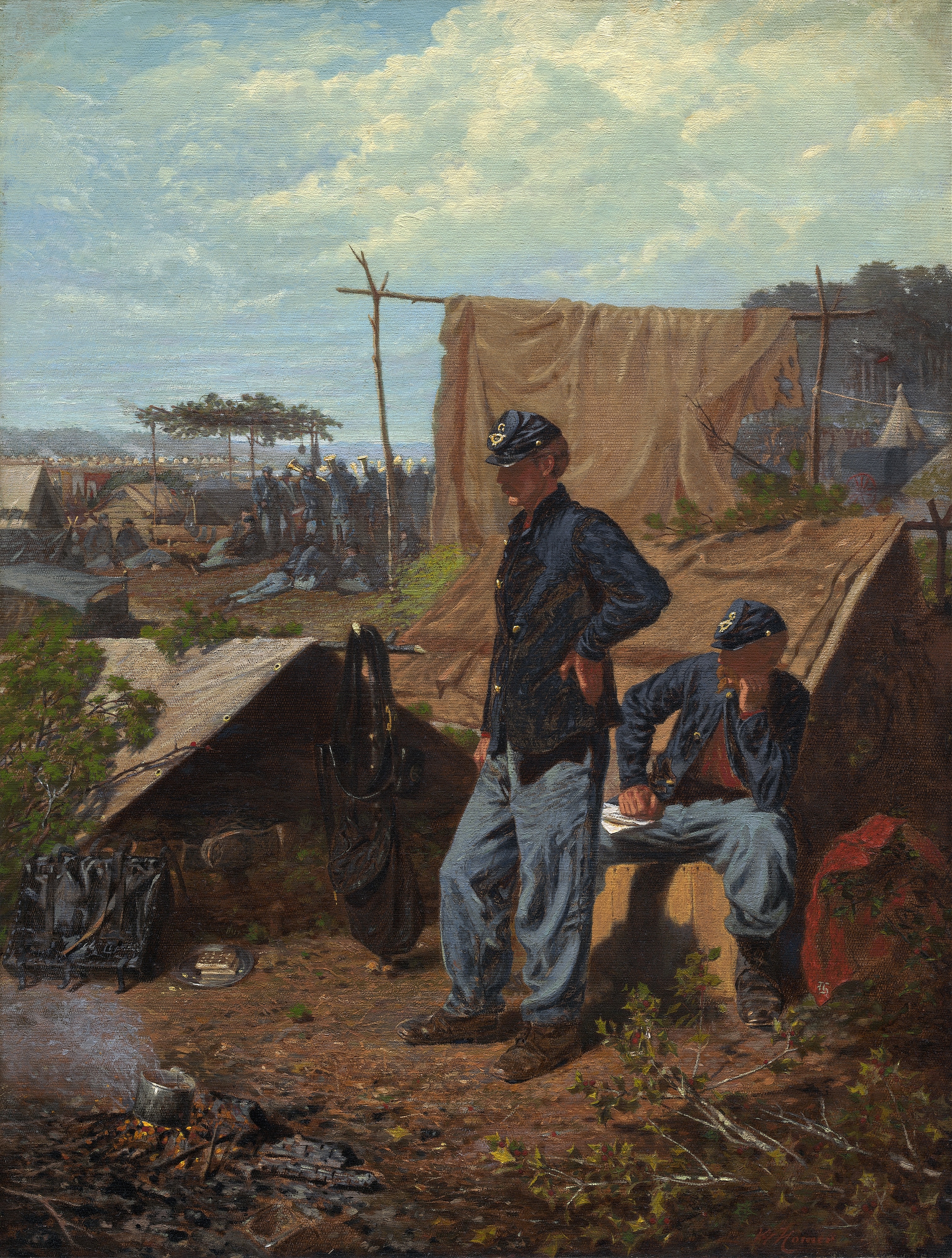 《家，甜蜜的家》（home sweet home）｜温斯洛·霍默 Winslow Homer｜约1863