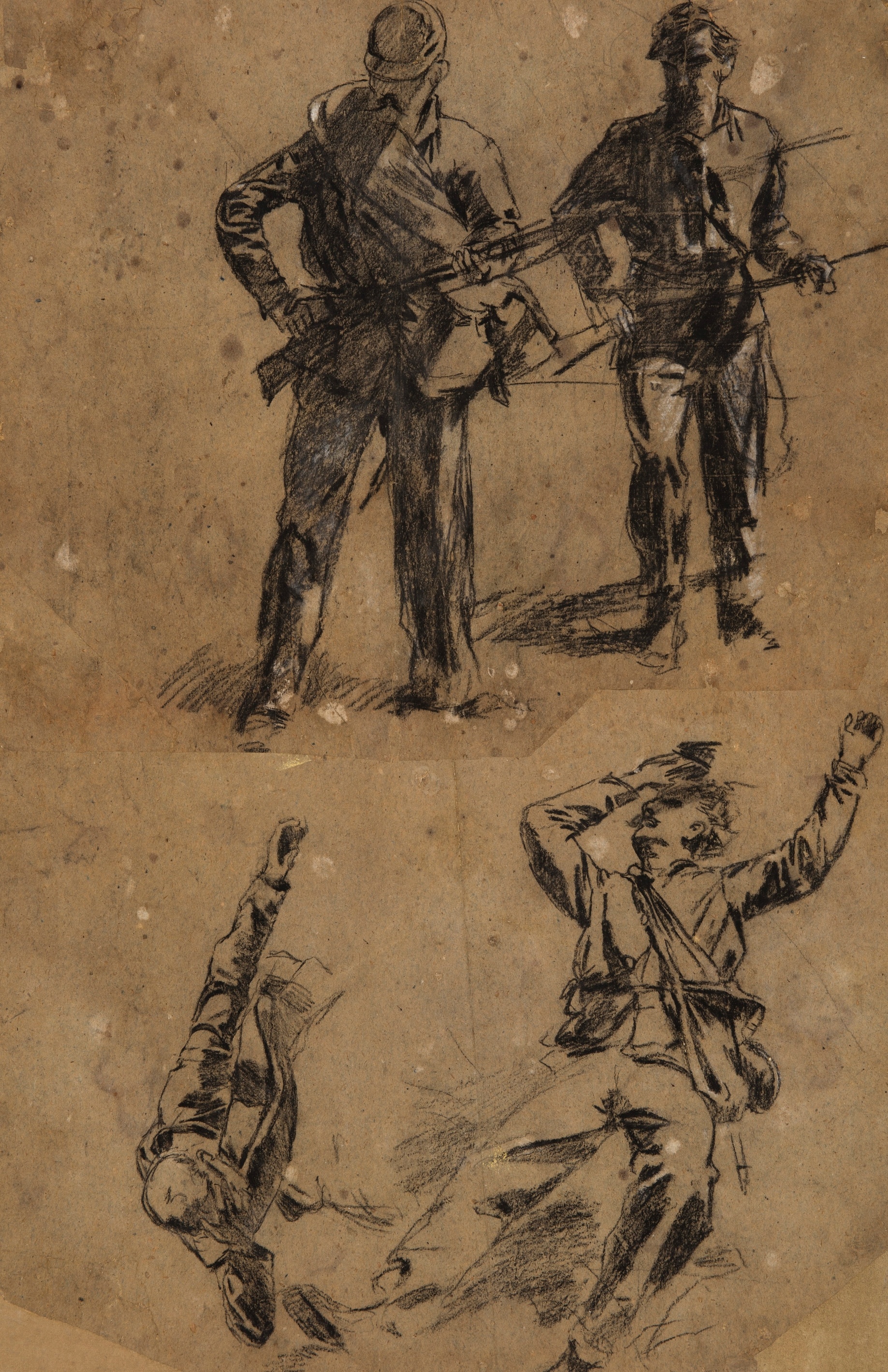 《士兵研究》（studies of soldiers）｜温斯洛·霍默 Winslow Homer｜1863–1865