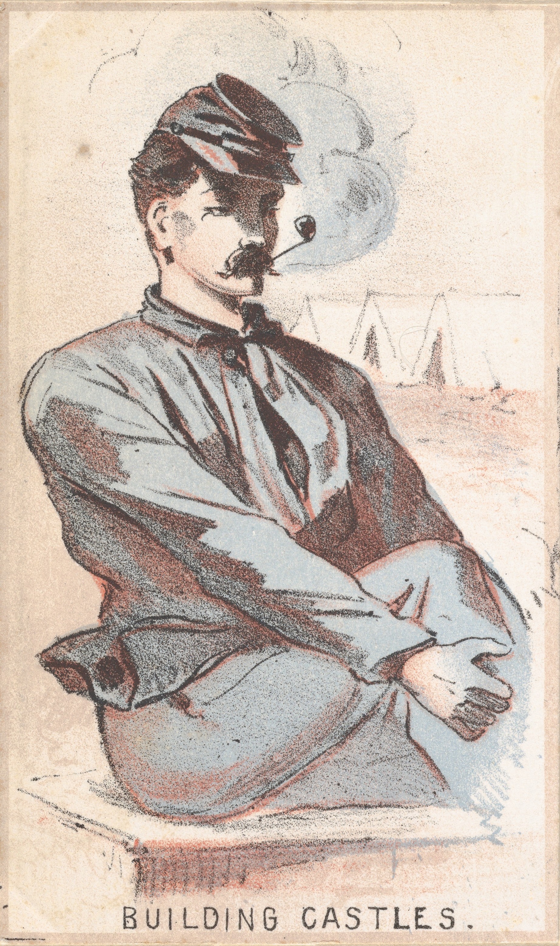 《建造城堡》（building castles）｜温斯洛·霍默 Winslow Homer｜1864