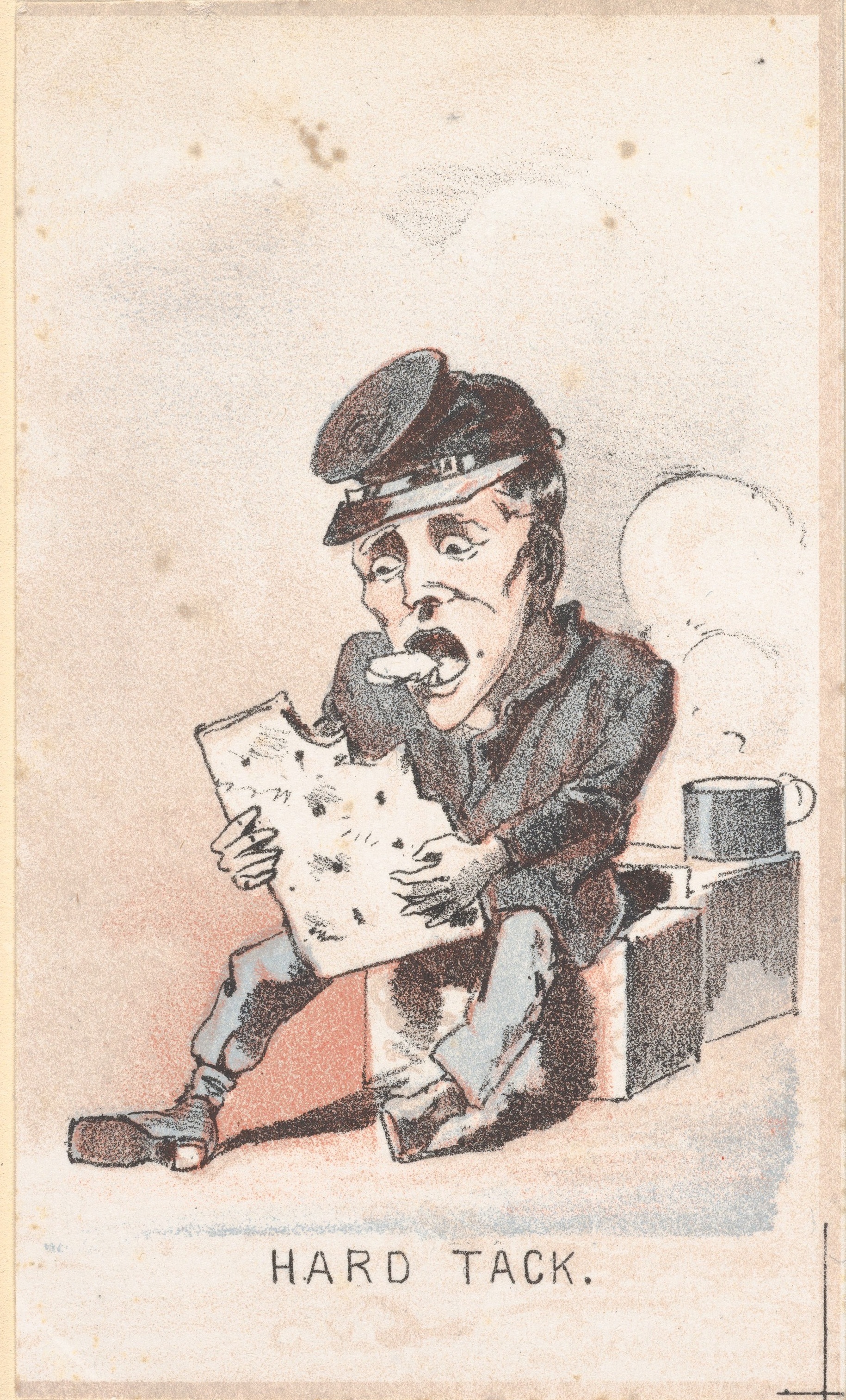 《硬粘》（hard tack）｜温斯洛·霍默 Winslow Homer｜1864