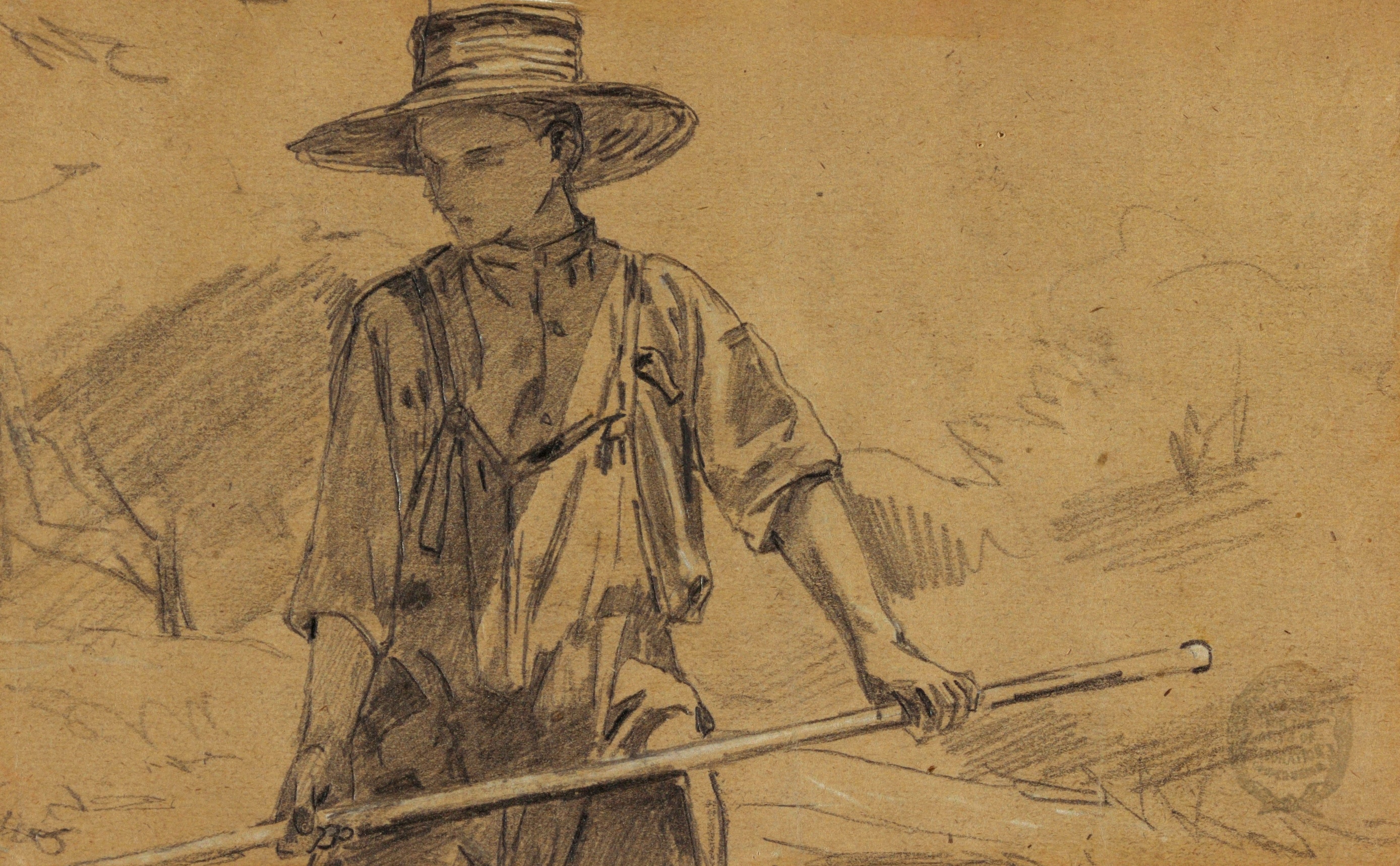 《干草制作》（haymaking）｜温斯洛·霍默 Winslow Homer｜1864